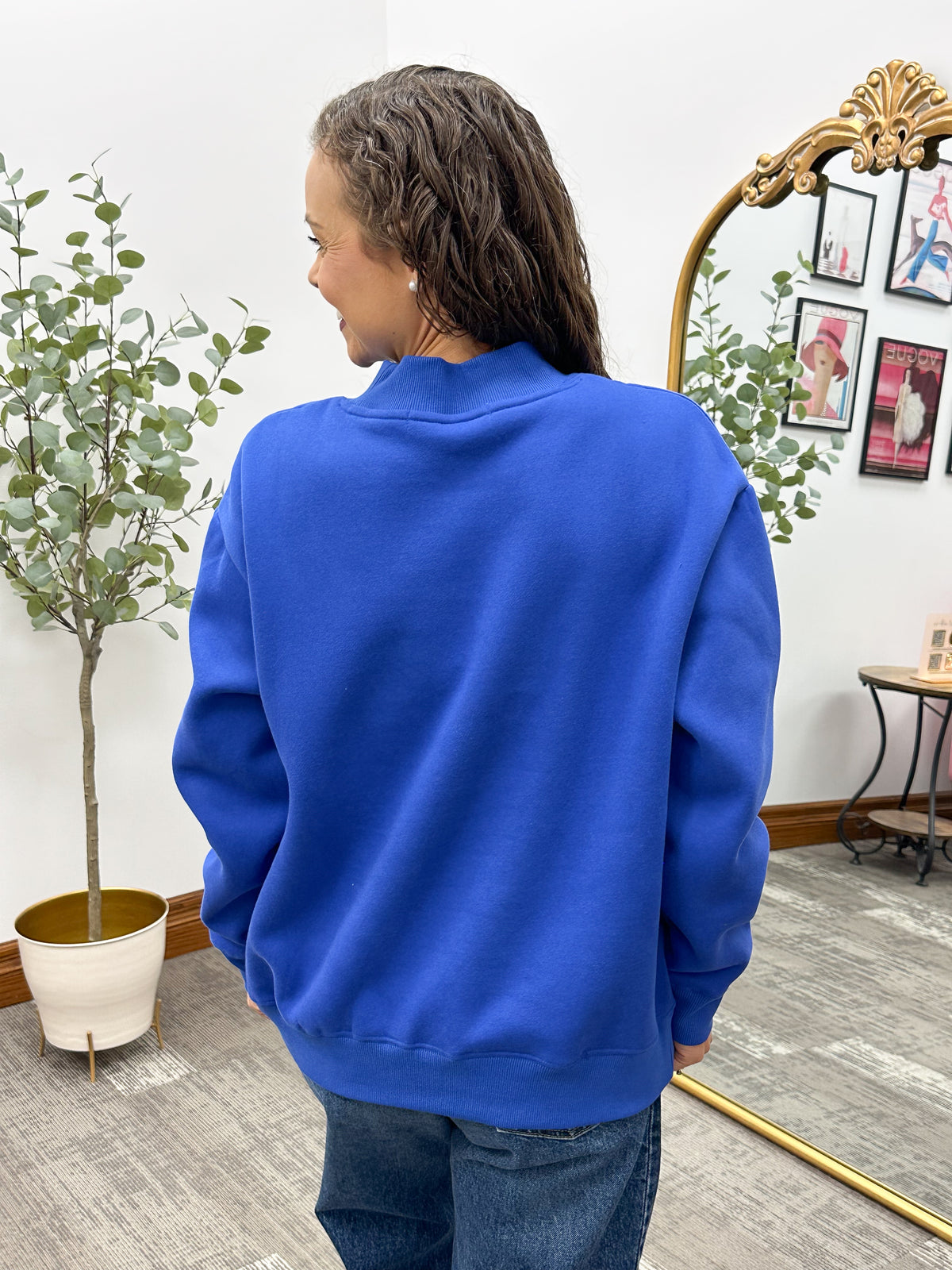Oversized Mock Neck Sweatshirt (4 colors)