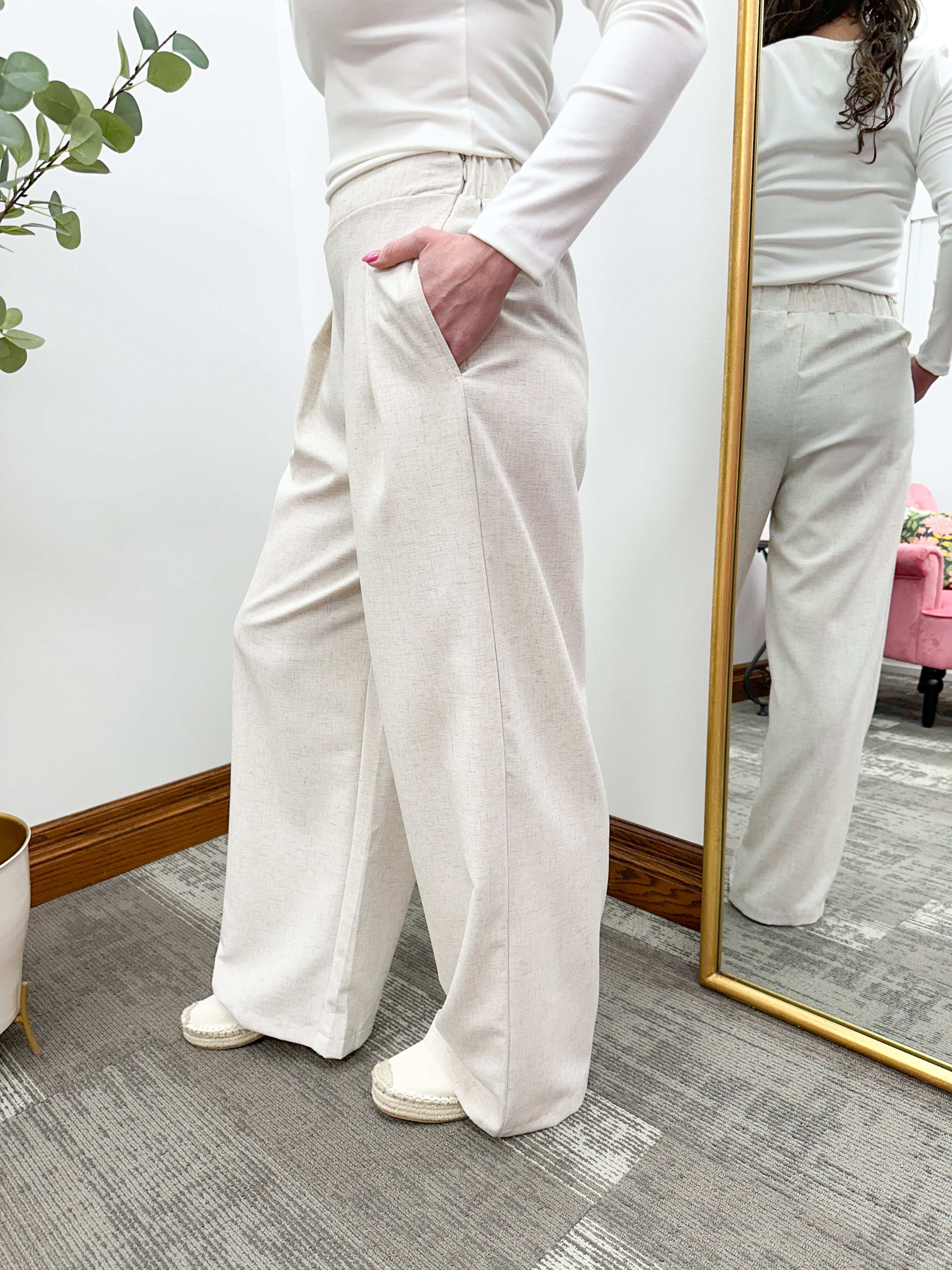 Amaya Pleated Wide Leg Pants