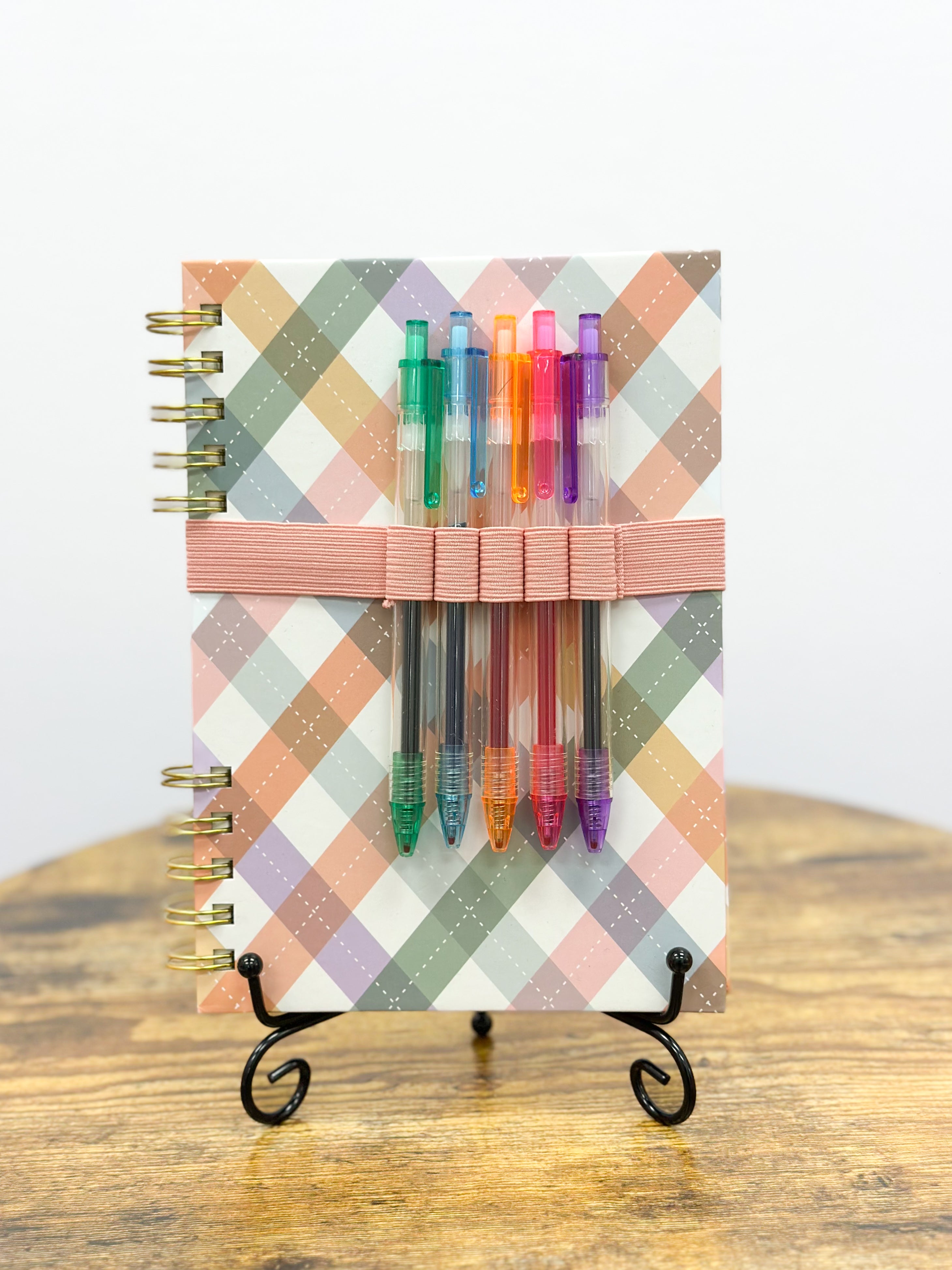 Argyle Split-Spiral Notebook & Pen Set
