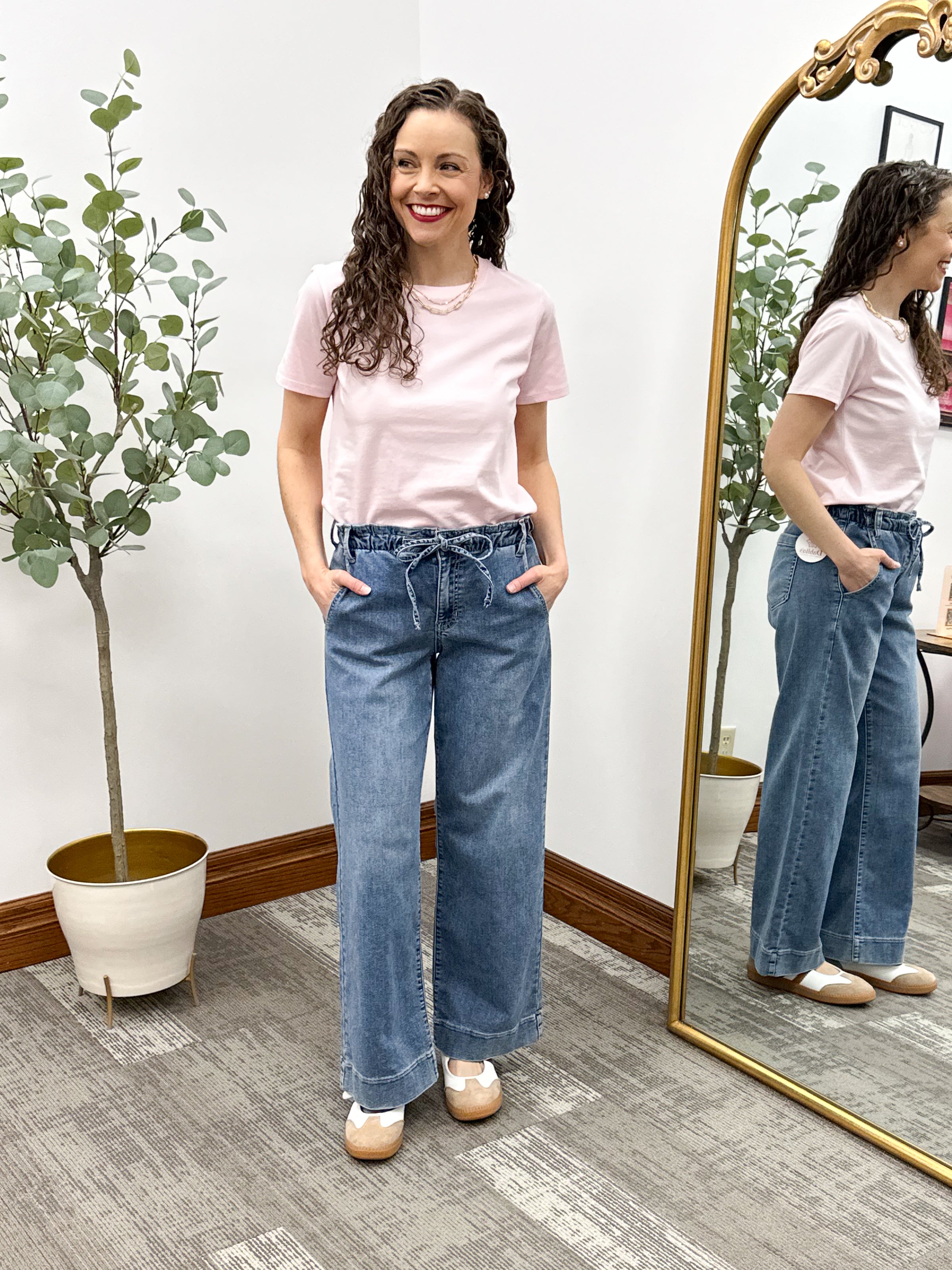 Soft Pink Basic T-Shirt