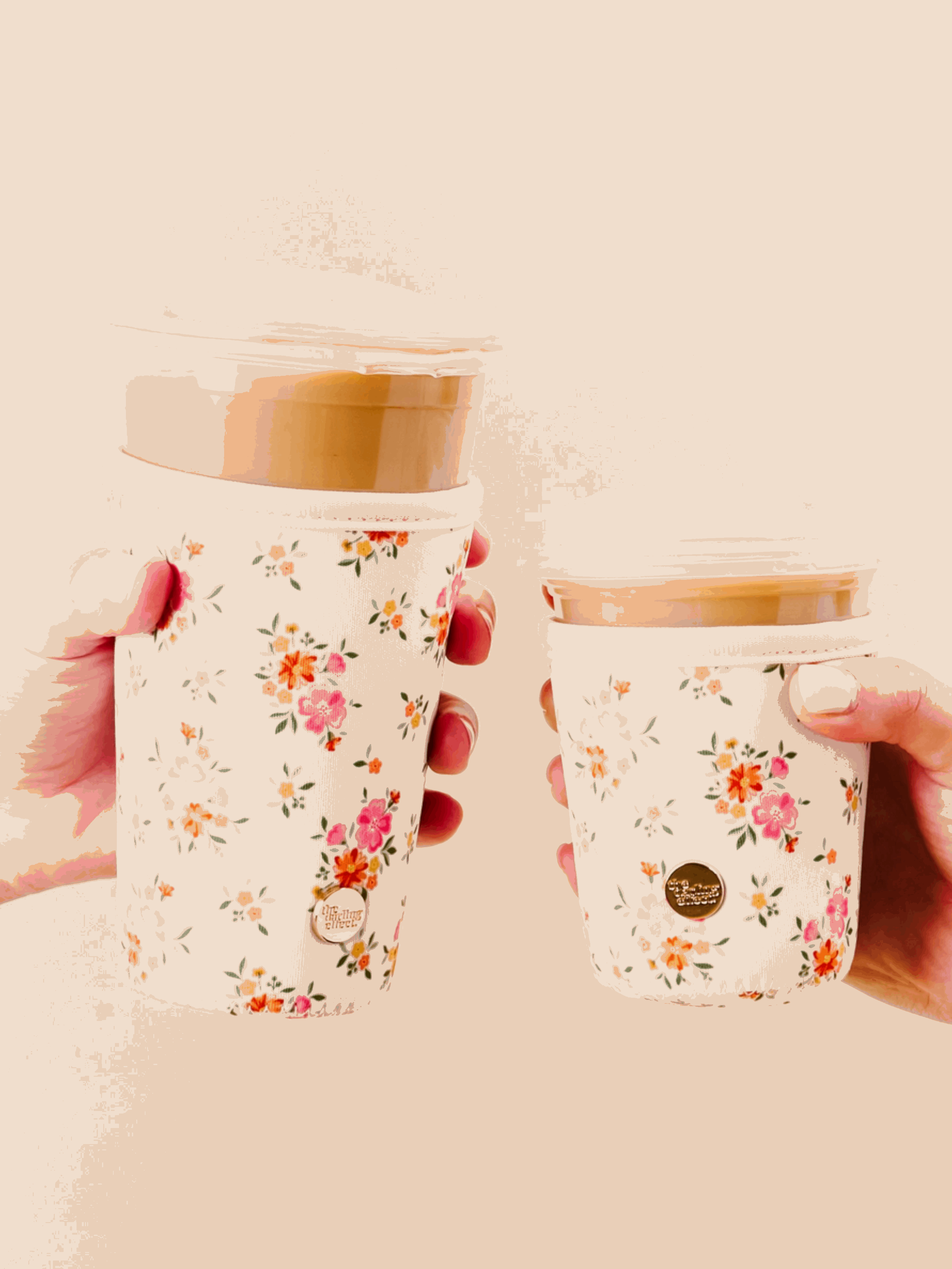 Large Floral Drink Sleeve