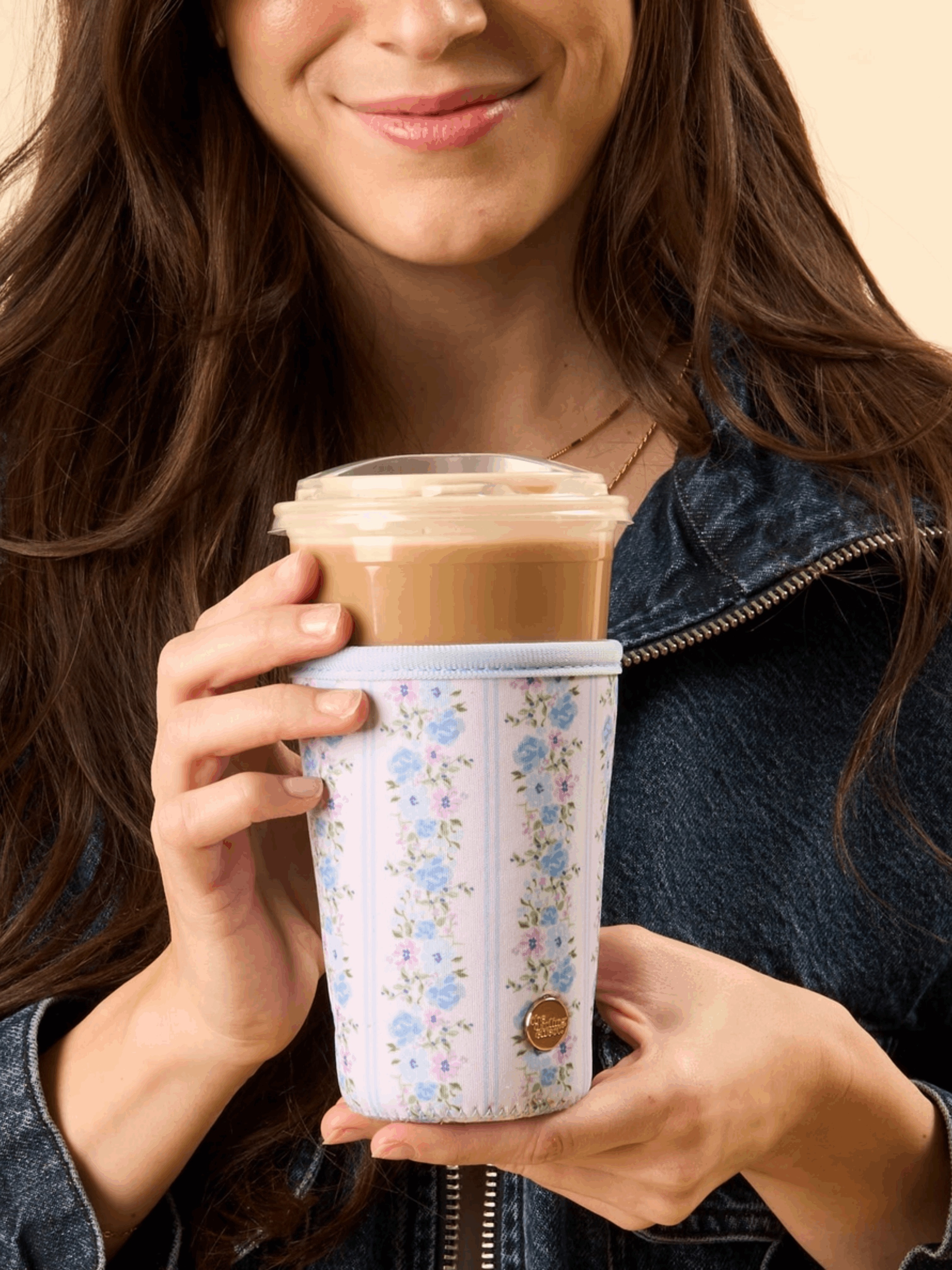 Large Floral Drink Sleeve