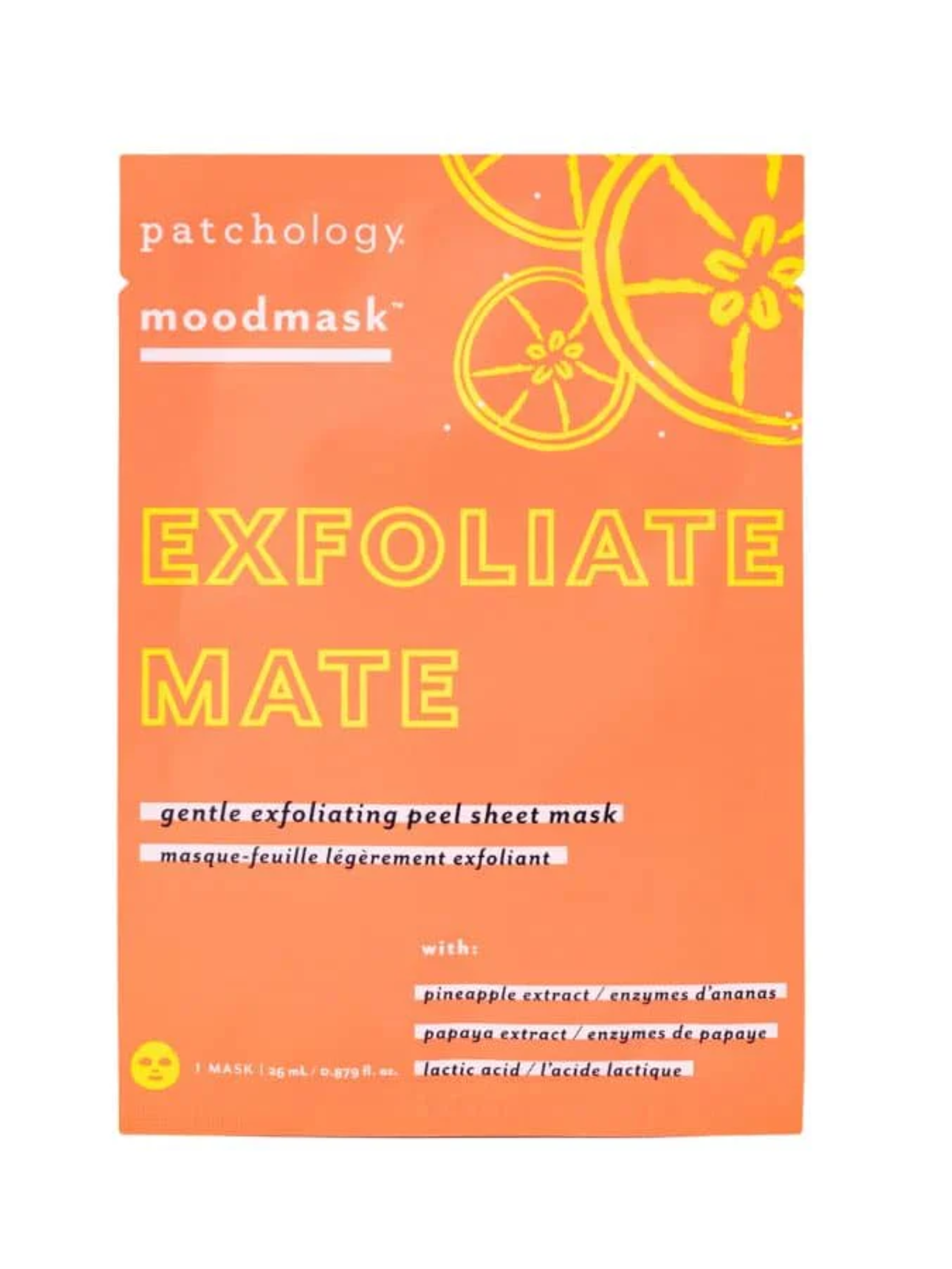 Patchology Exfoliate Mate Gentle Exfoliating Peel Sheet Mask