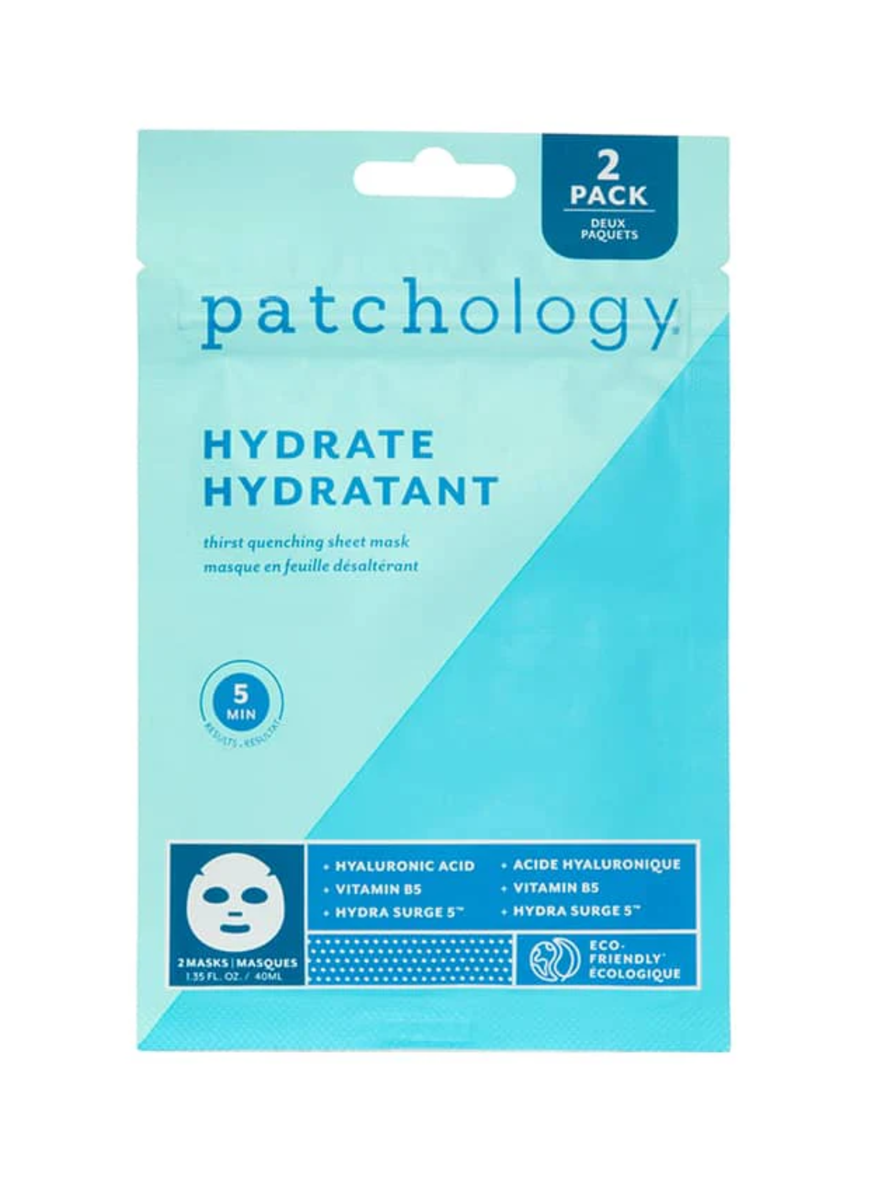 FlashMasque Hydrating Face Sheet Mask - 2 Masks