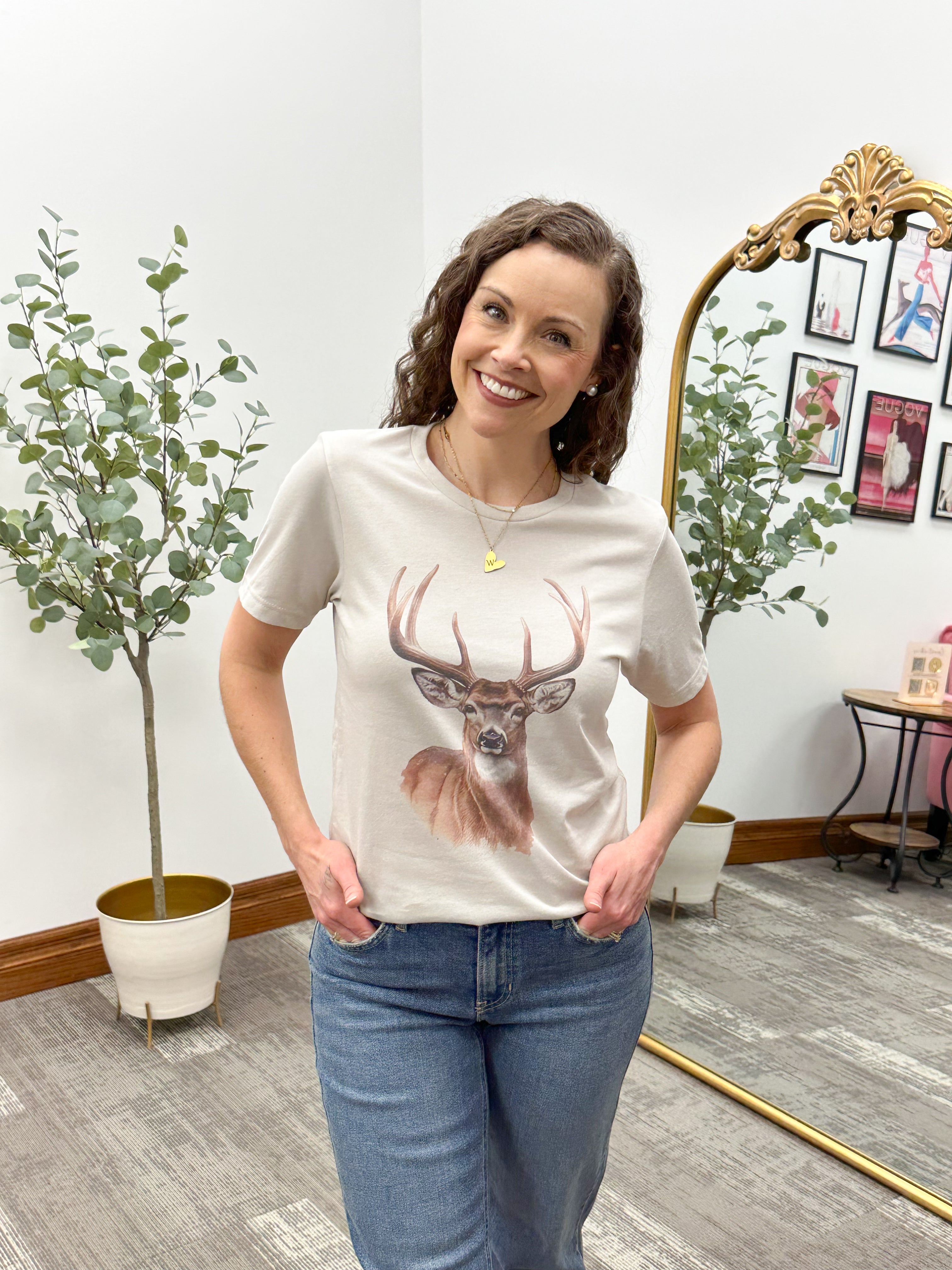 Vintage Buck Short Sleeve Graphic T-Shirt