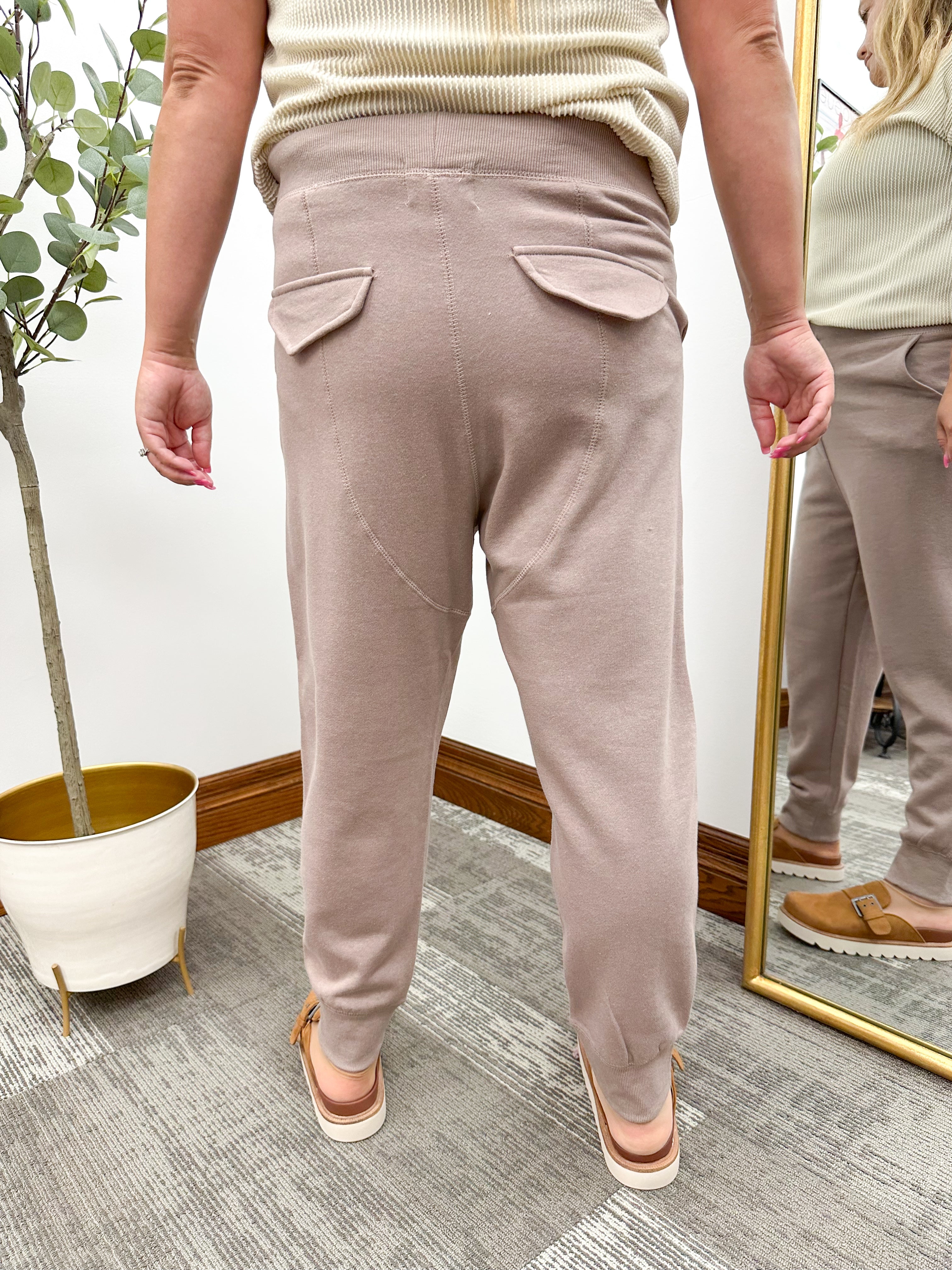 Rosy Brown Jogger Sweatpants
