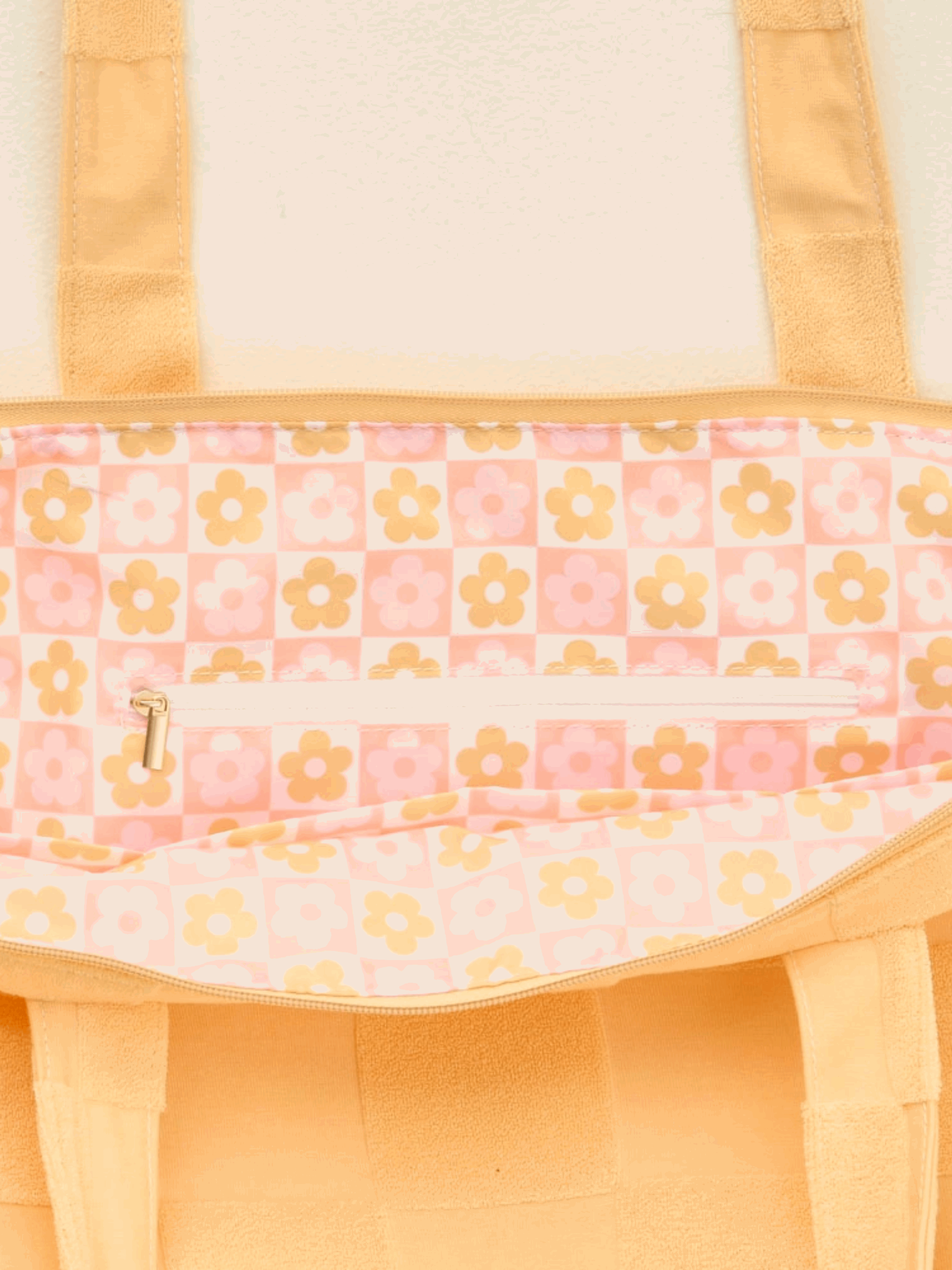 Checkered Terry Tote