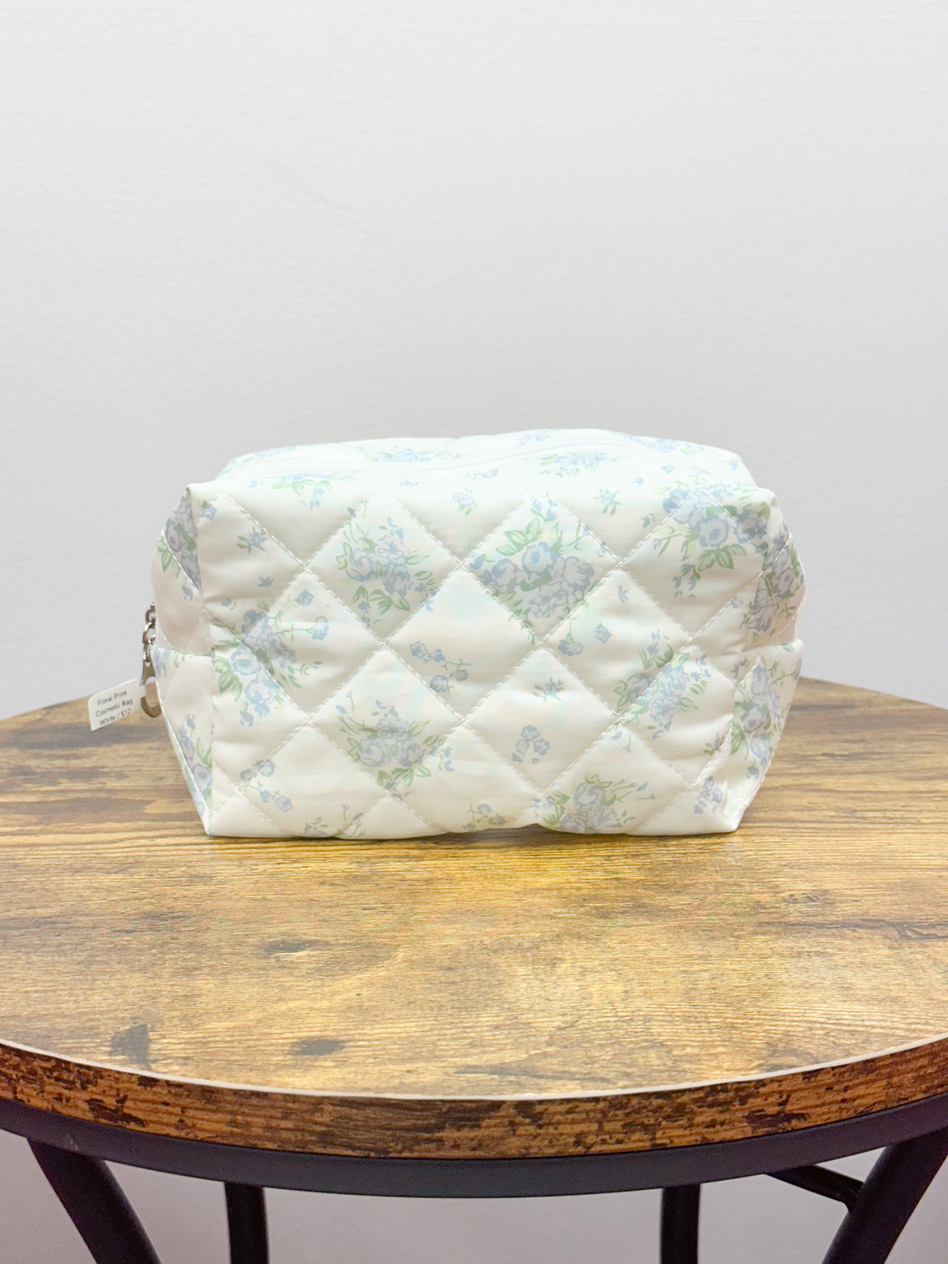 Floral Print Cosmetic Bag