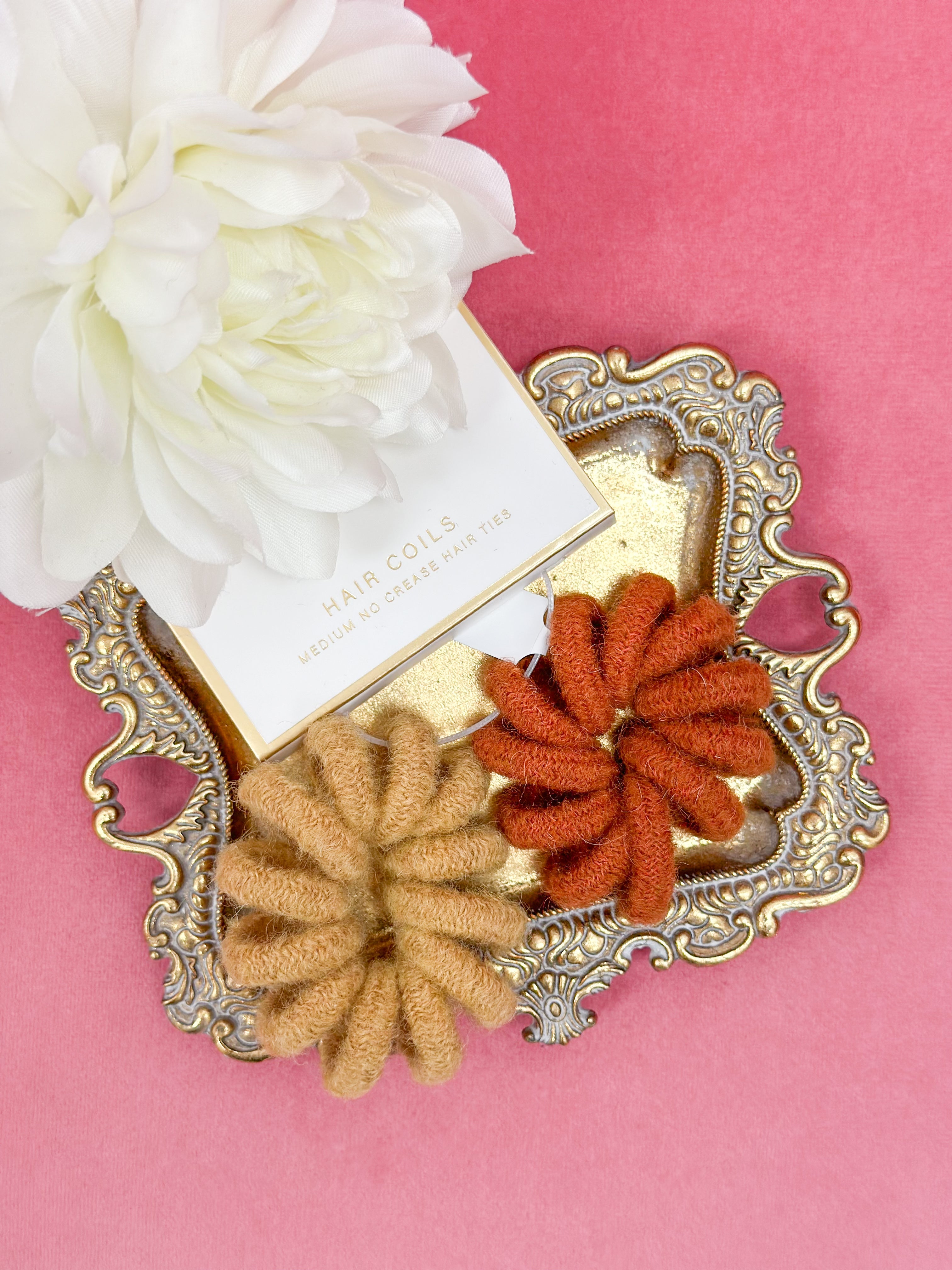 2-Piece Set Plush Fabric Hair Coils