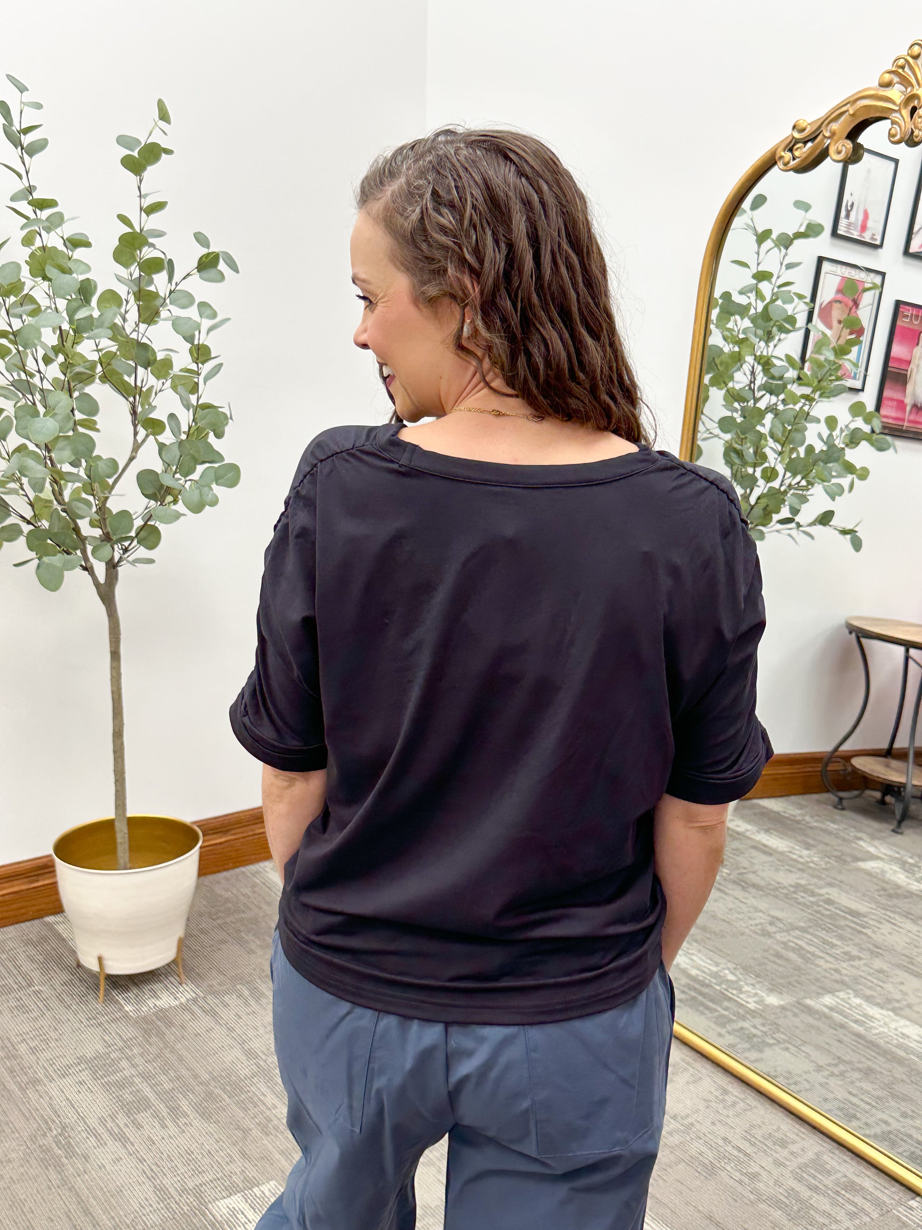 Black Athletic T-Shirt