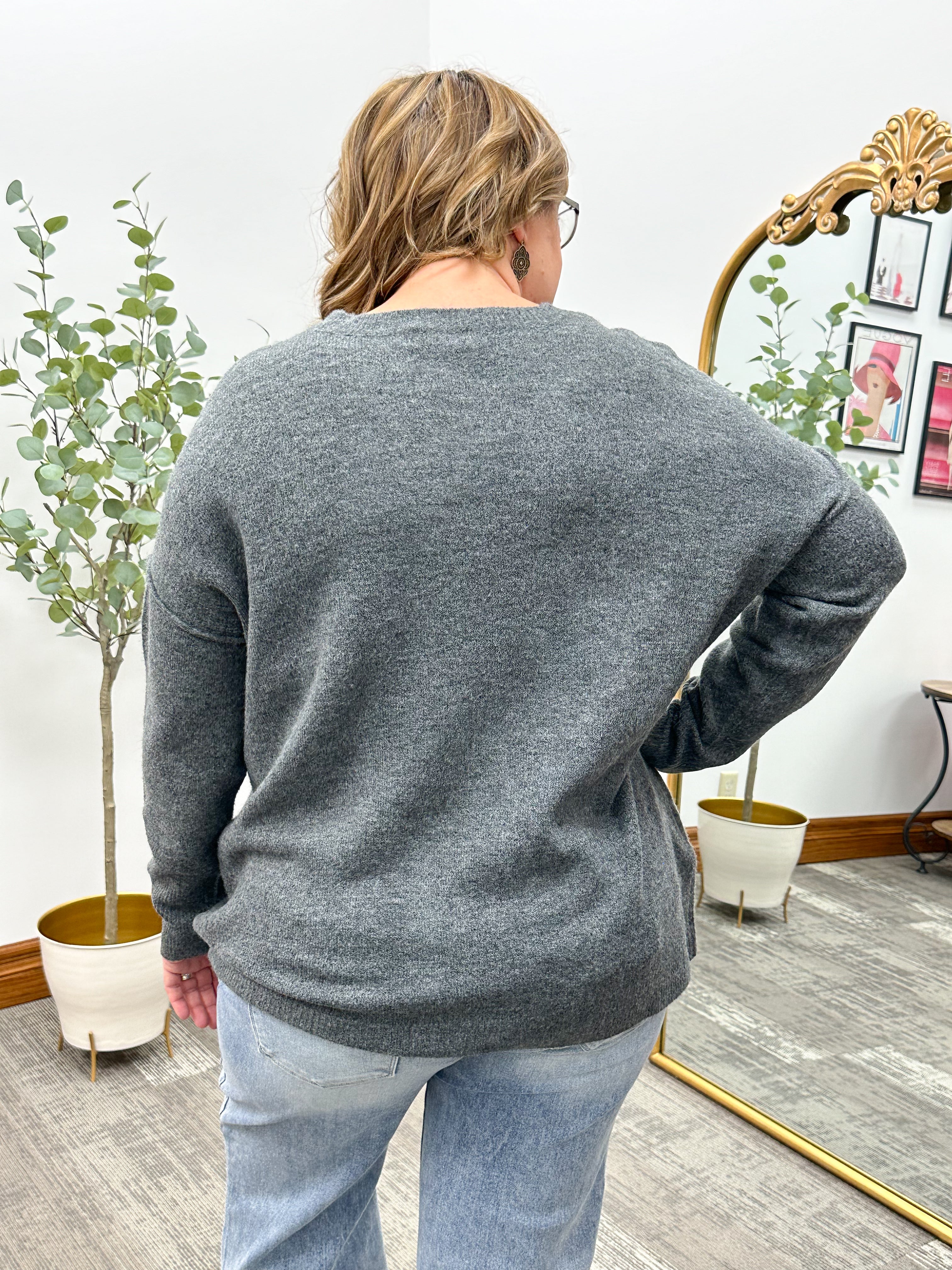 Jen Front Seam Sweater