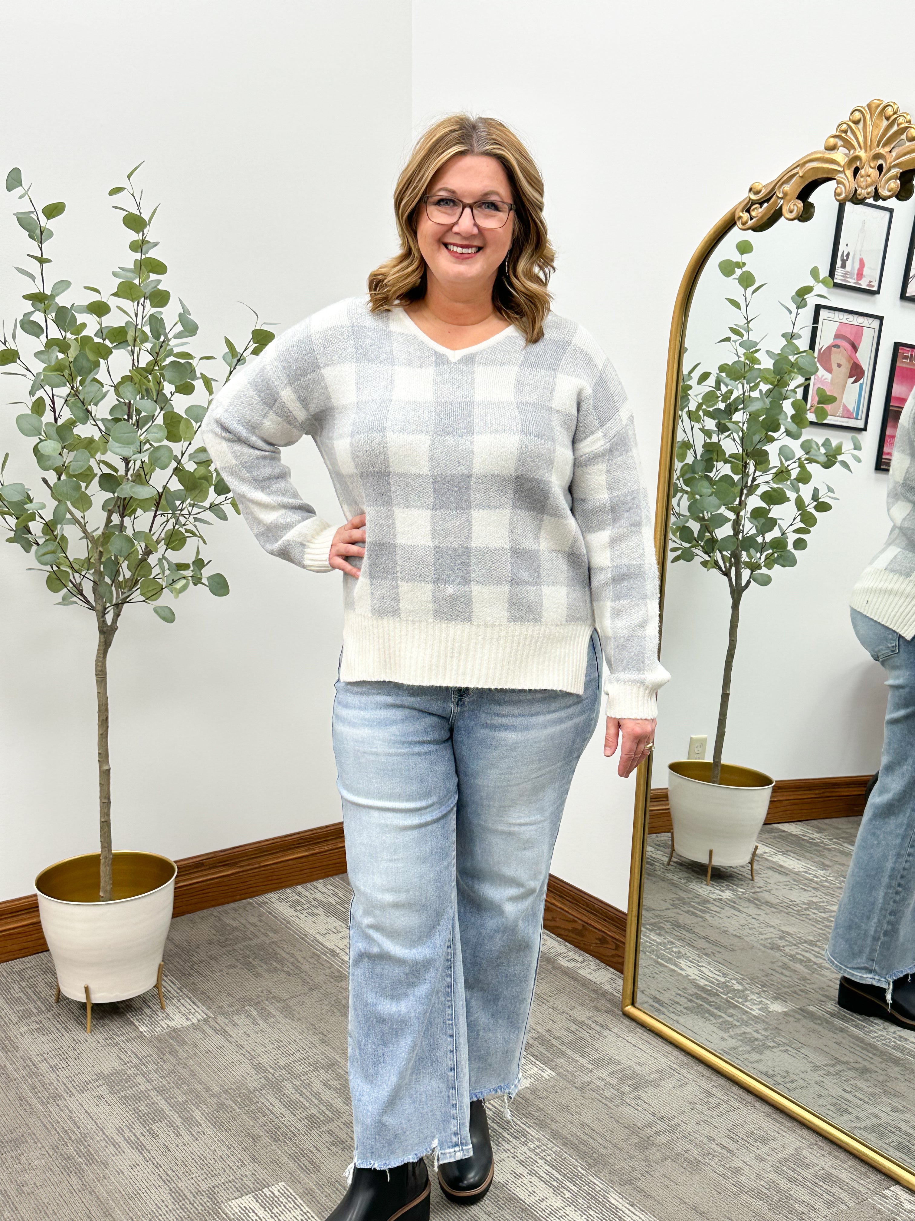 Millie Plaid Sweater