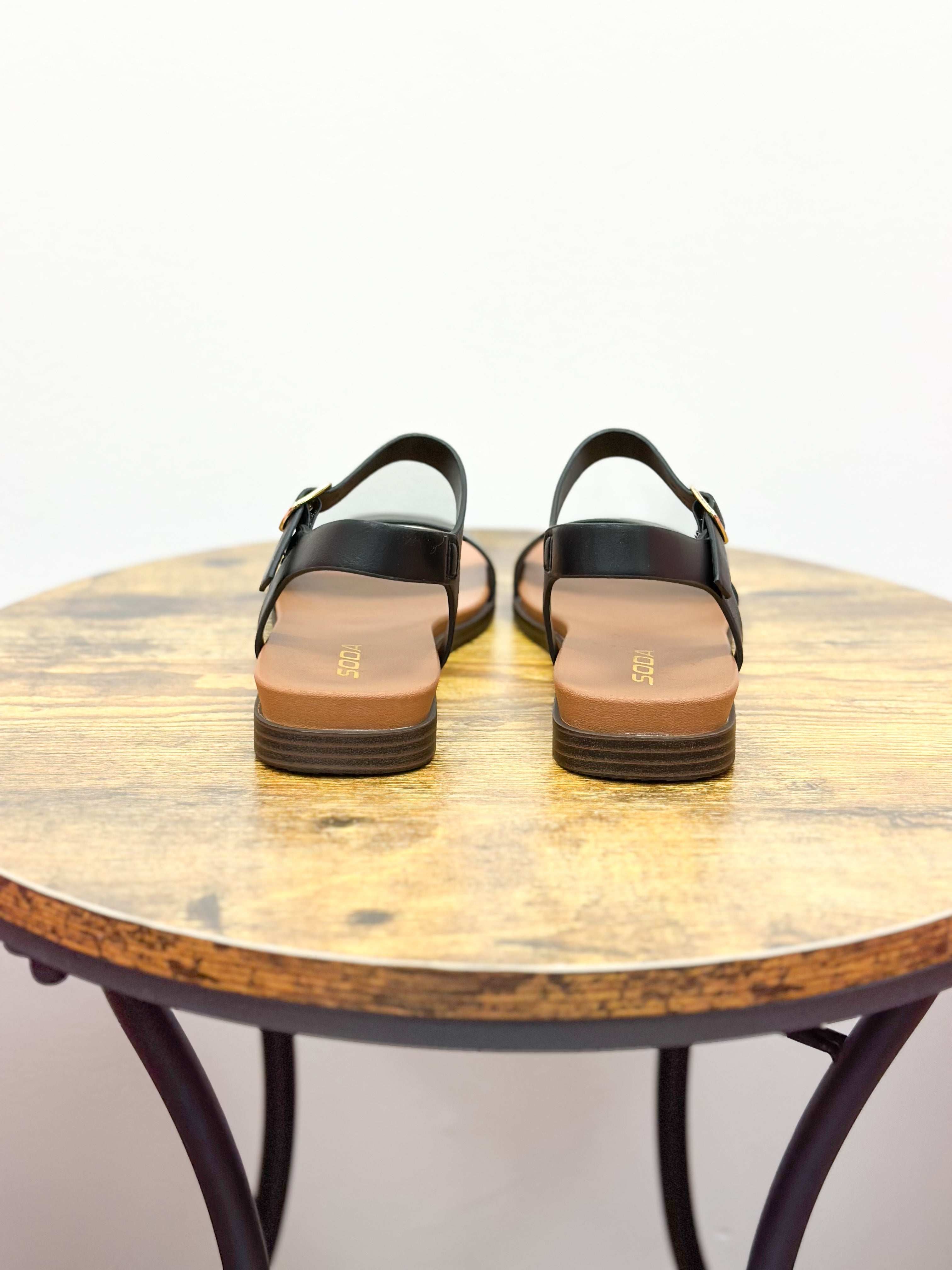 Audra Classic Black Sandals