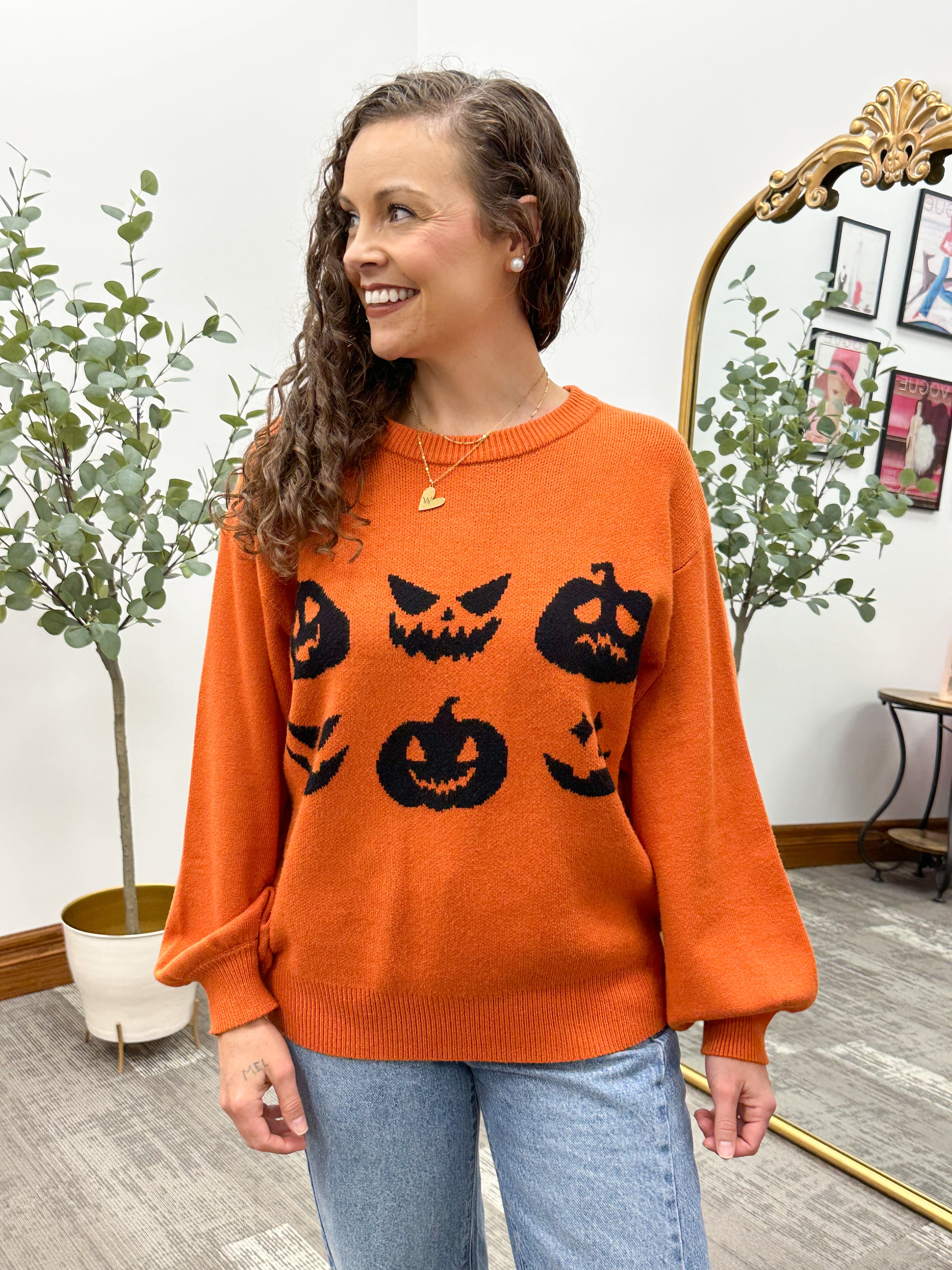 Halloween Pumpkin Sweater