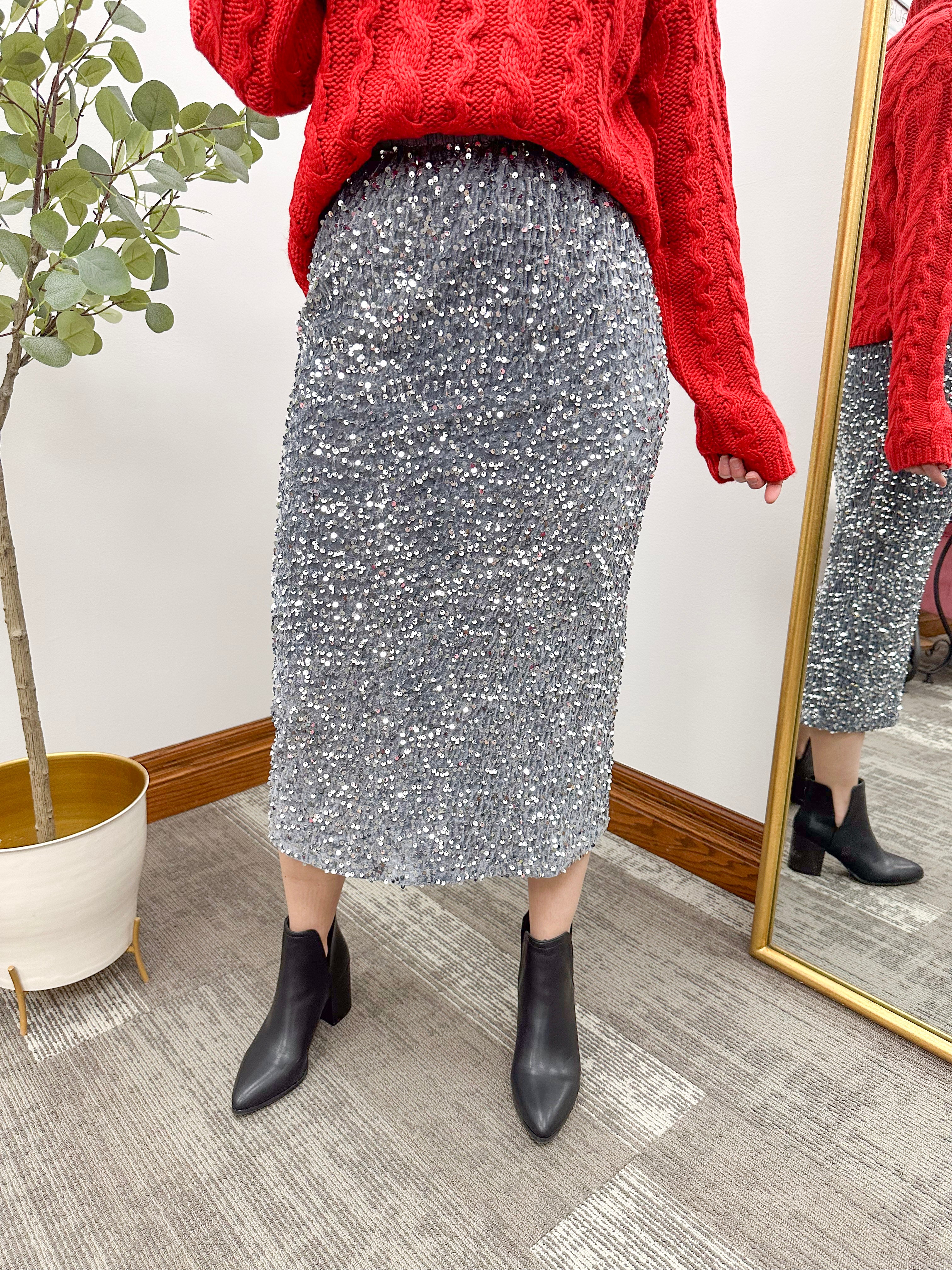 Kelci Sequin Skirt