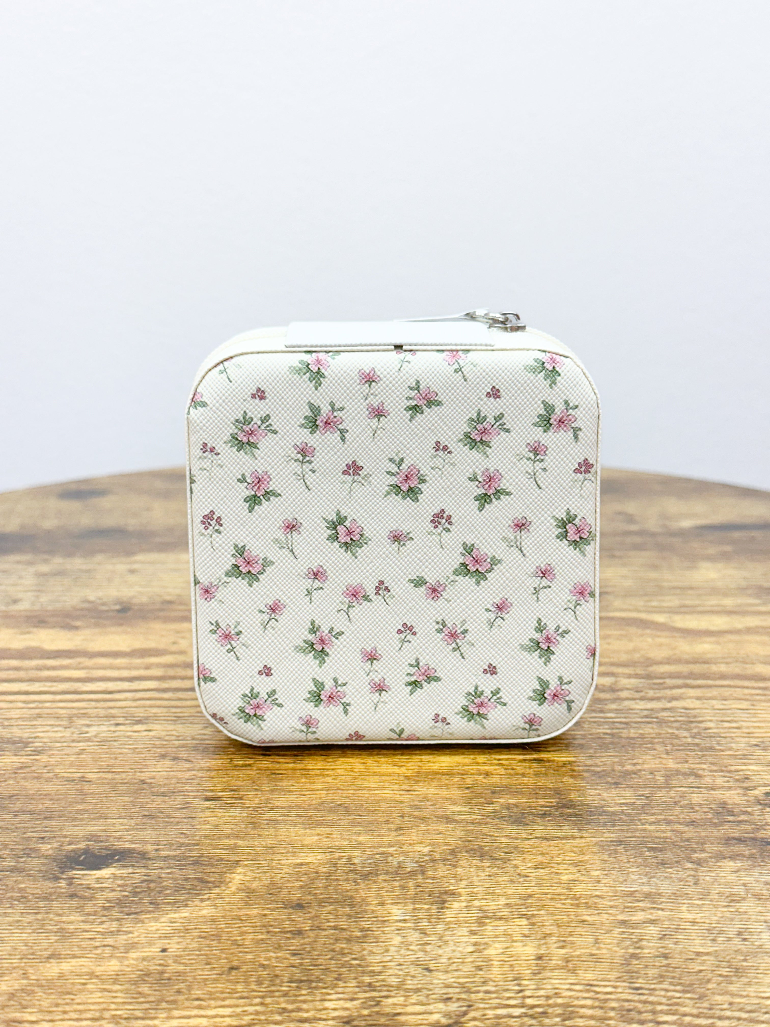 Floral Print Travel Jewelry Box