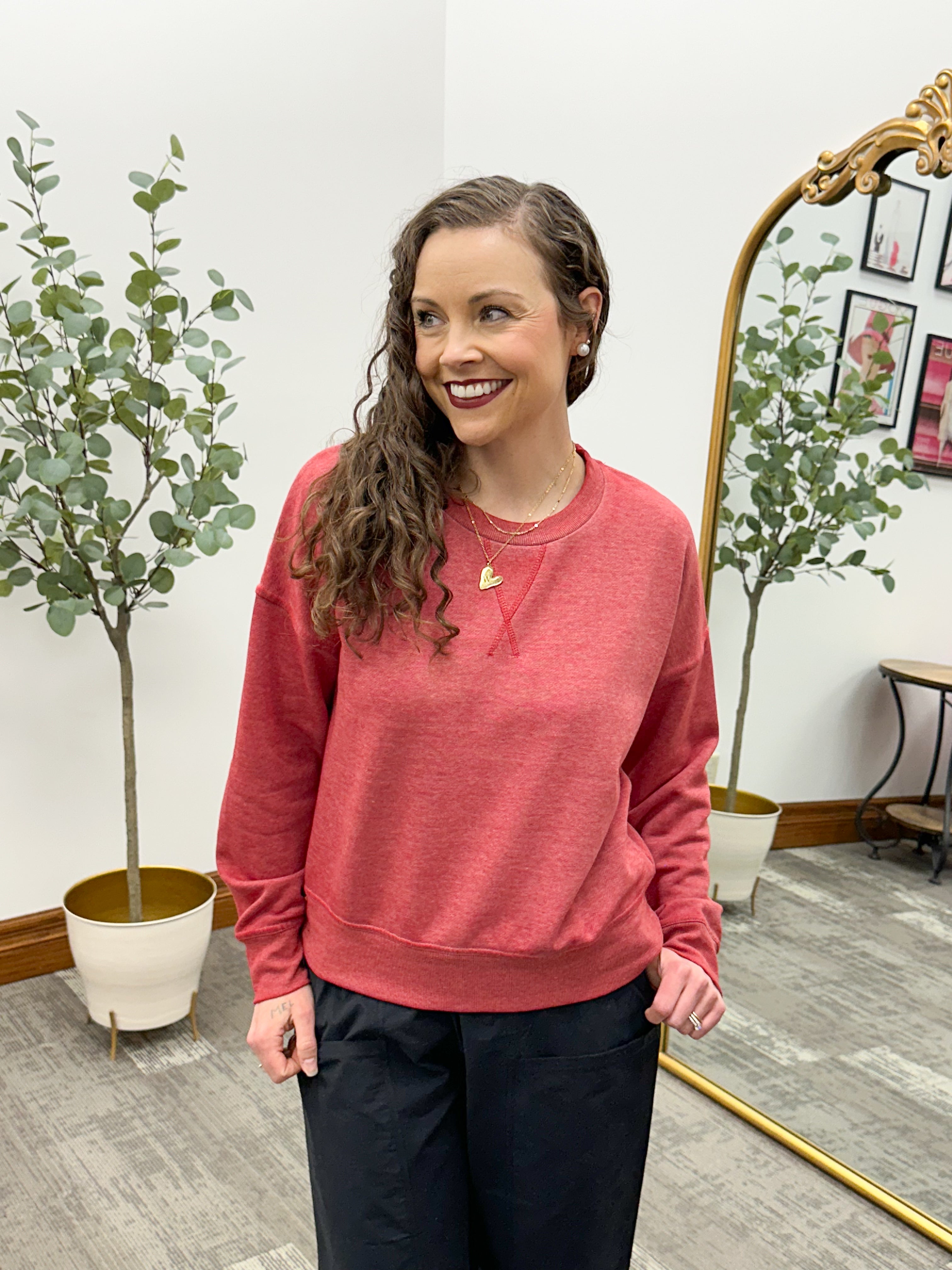 Burnout Crewneck Sweatshirt