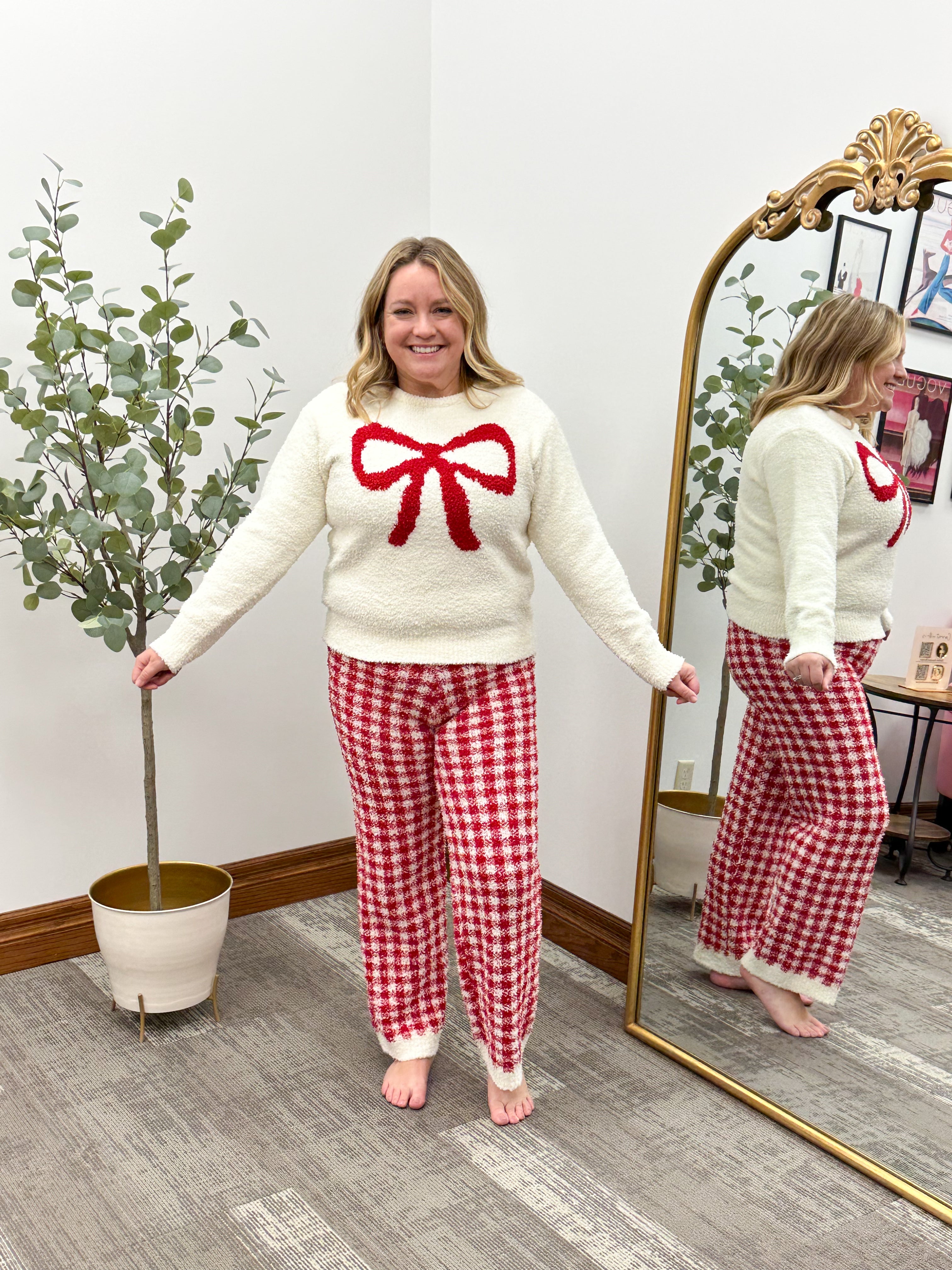 Plush Christmas Pajama Set