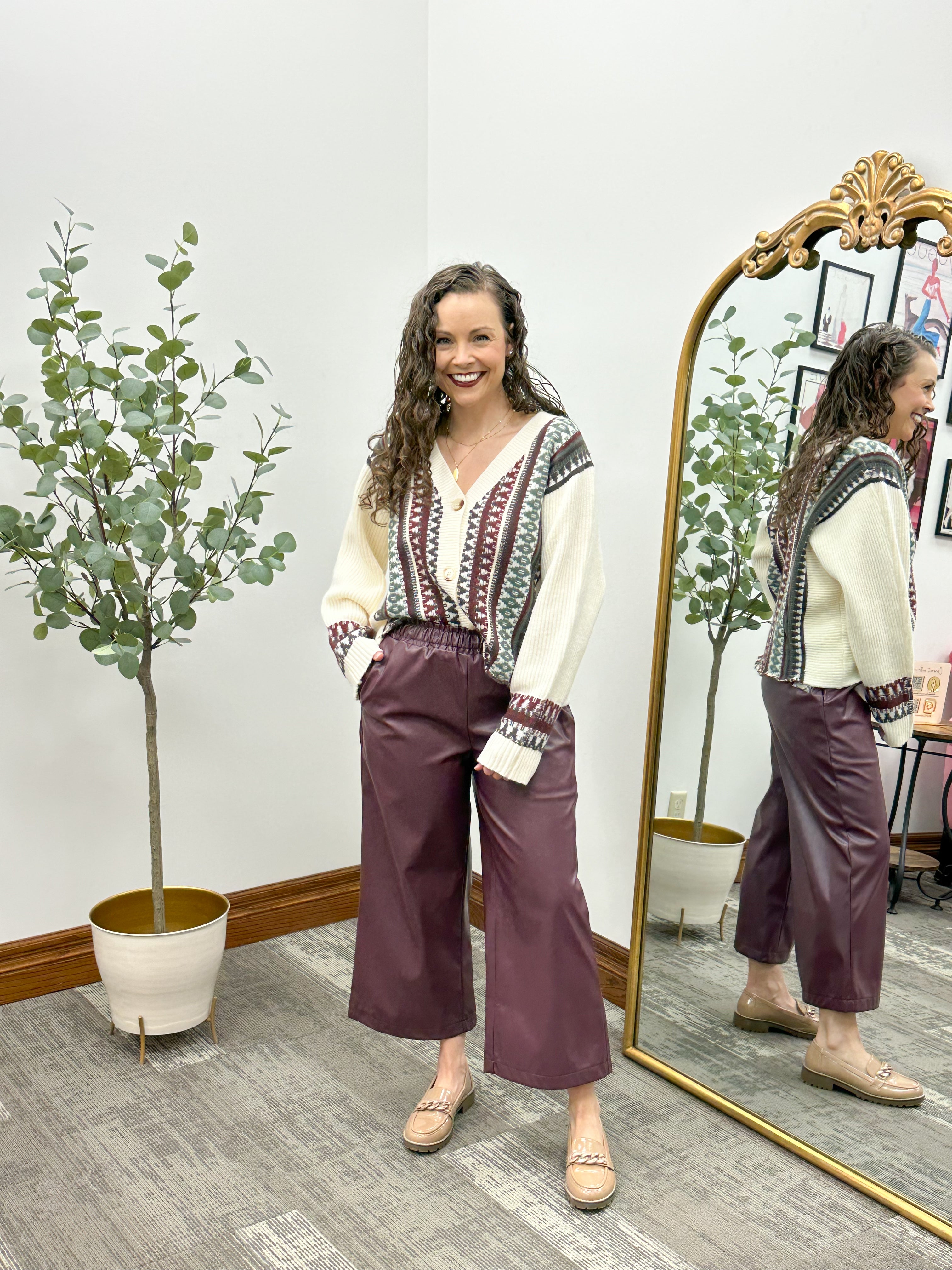 Multi Colored Grandpa Cardigan