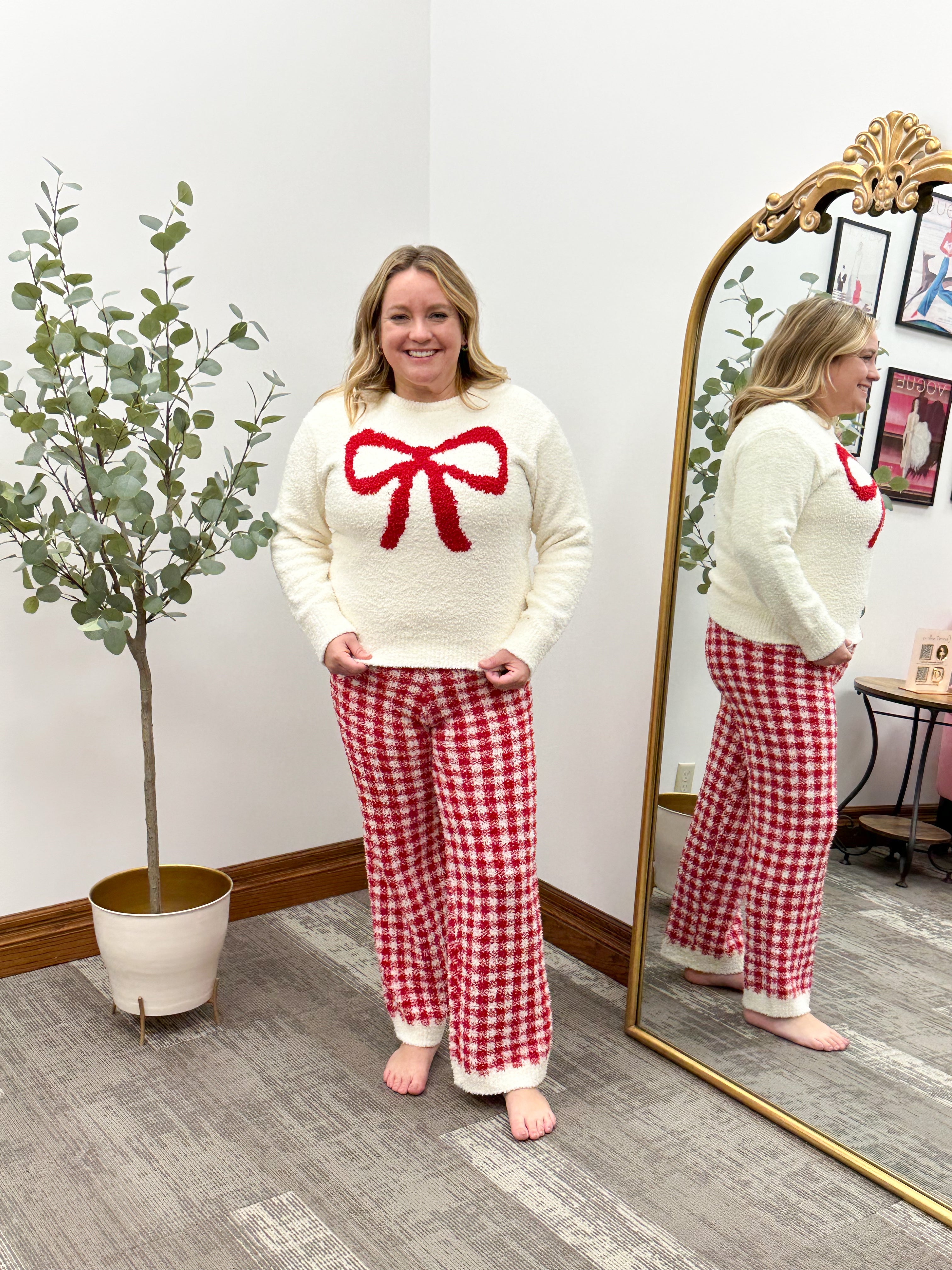 Plush Christmas Pajama Set