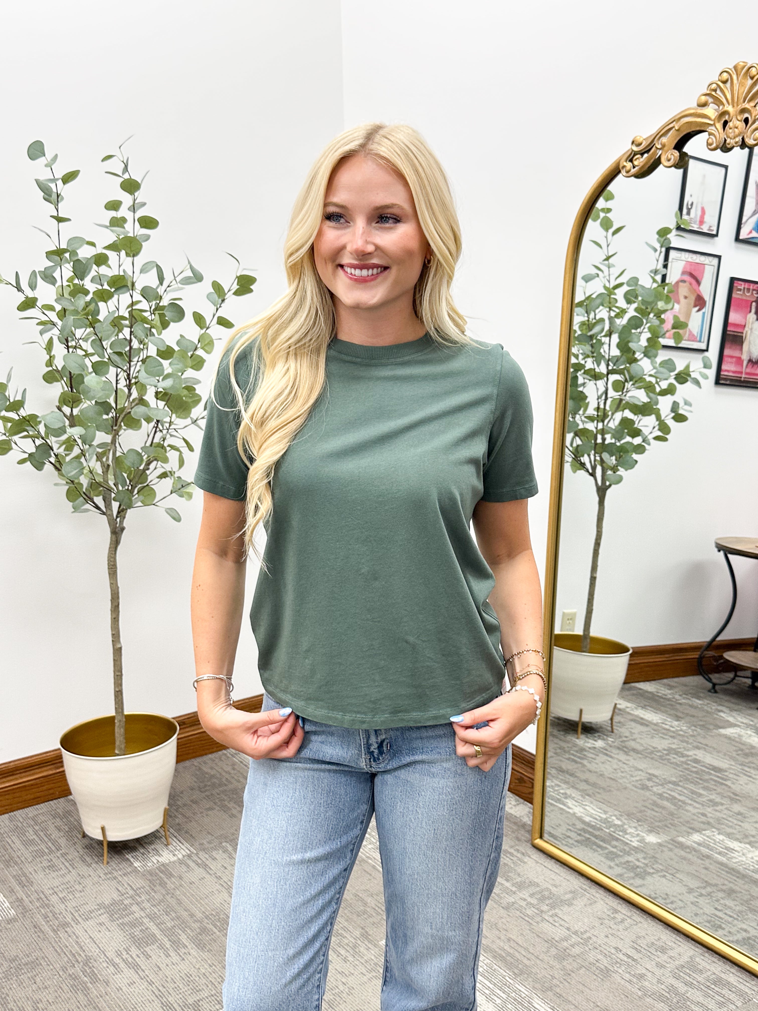 Green Classic Boxy Fit T-Shirt