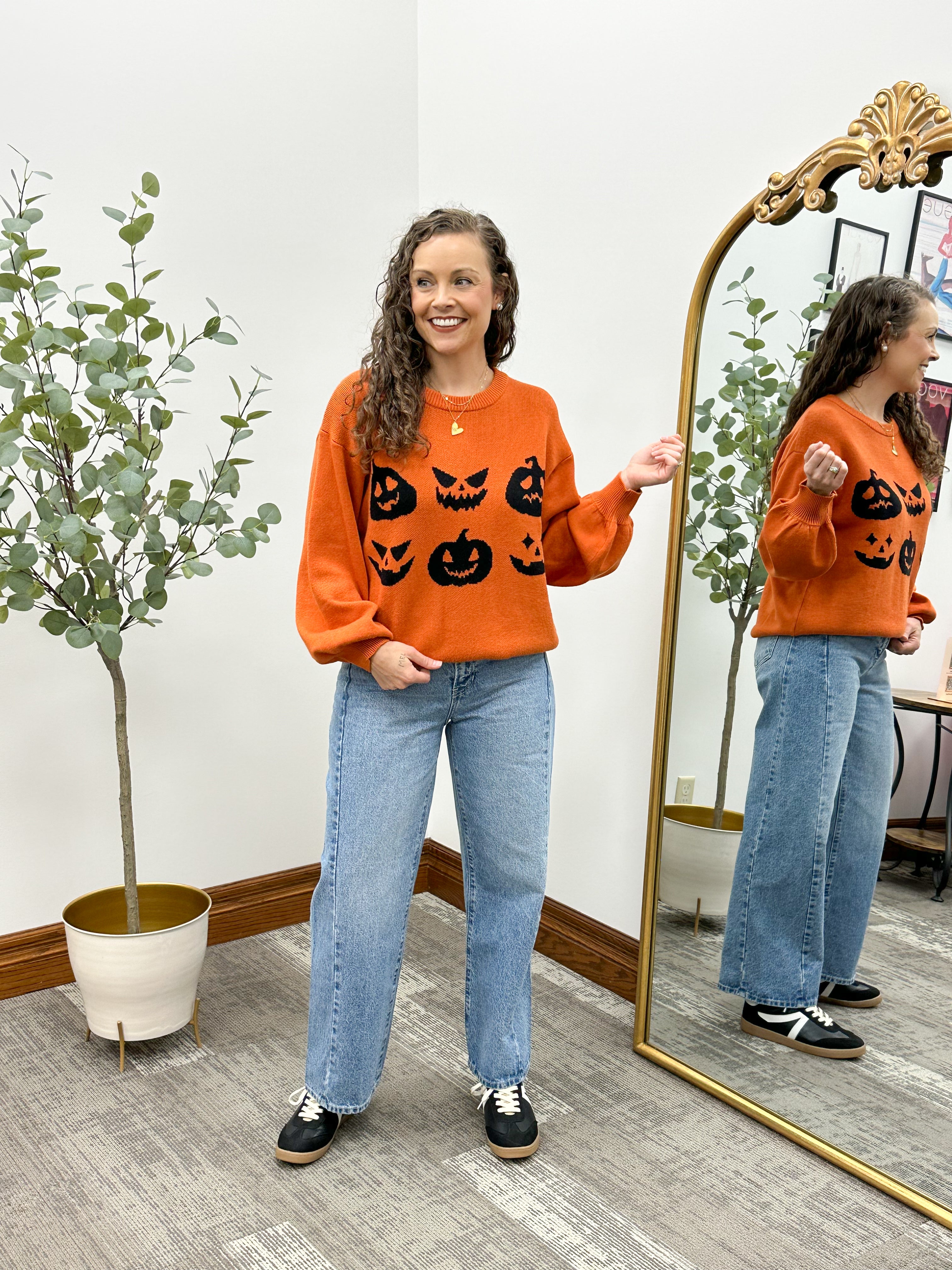 Halloween Pumpkin Sweater