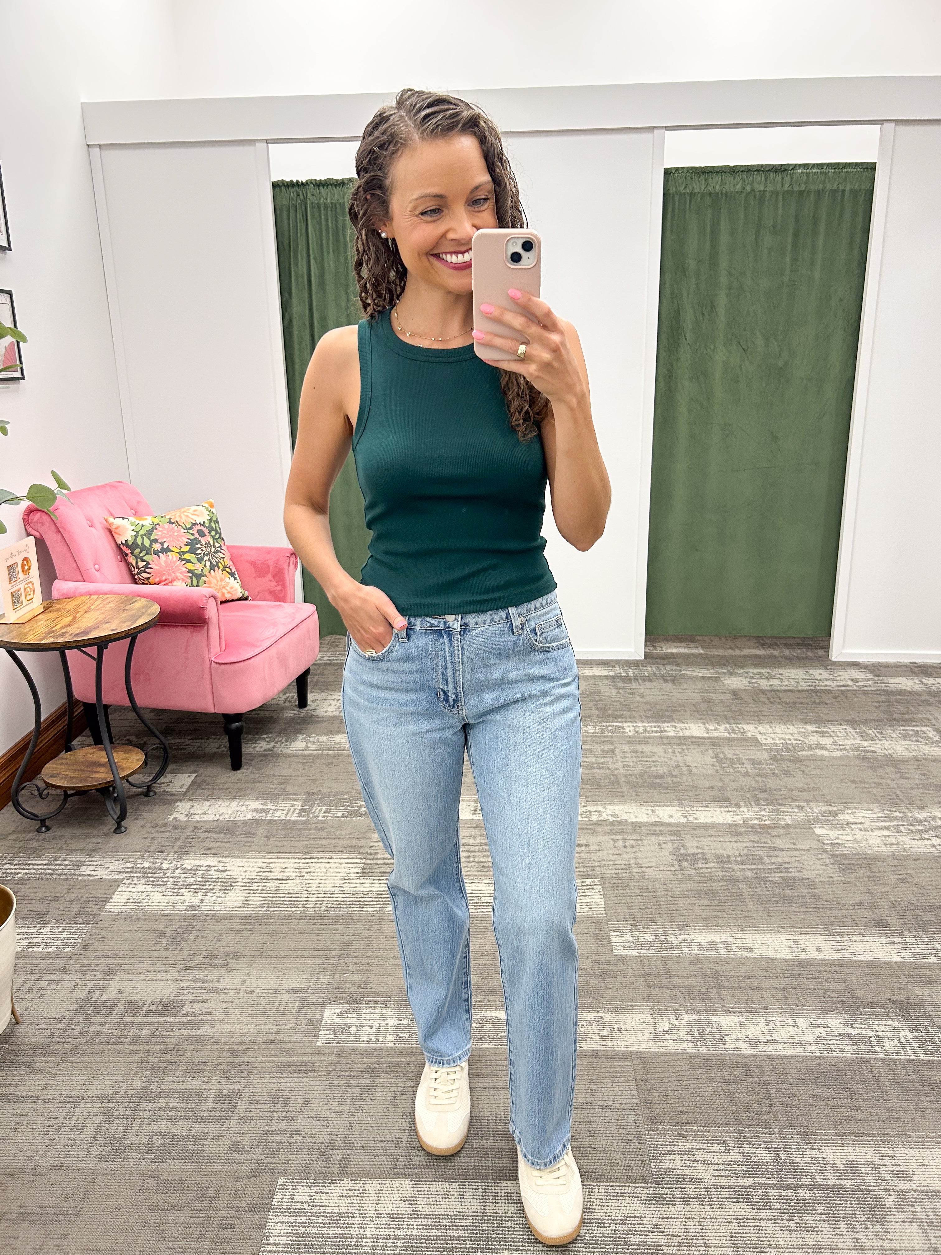 Forest Green Evie Tank Top