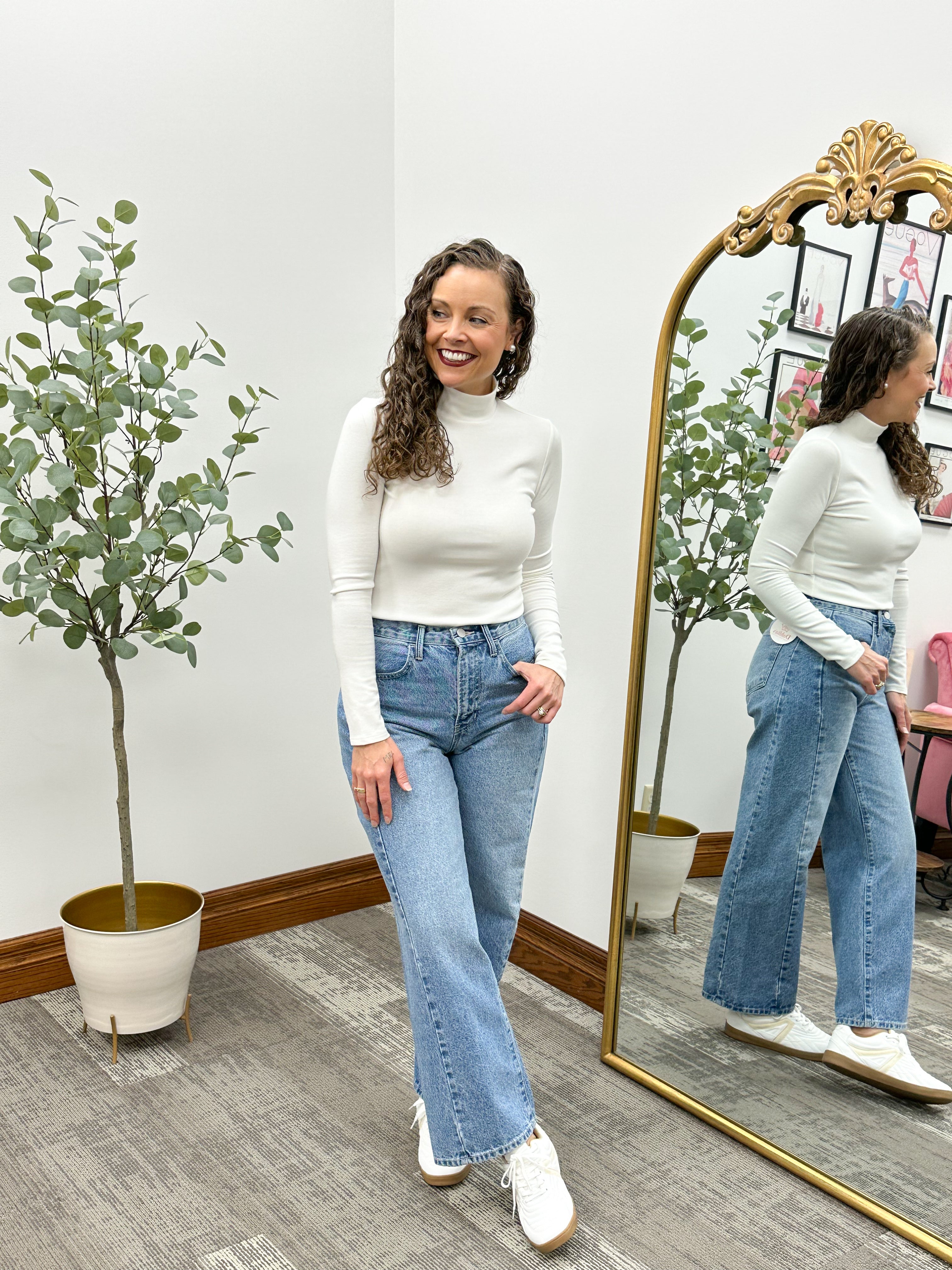 Ultra Soft Basic Turtleneck Top