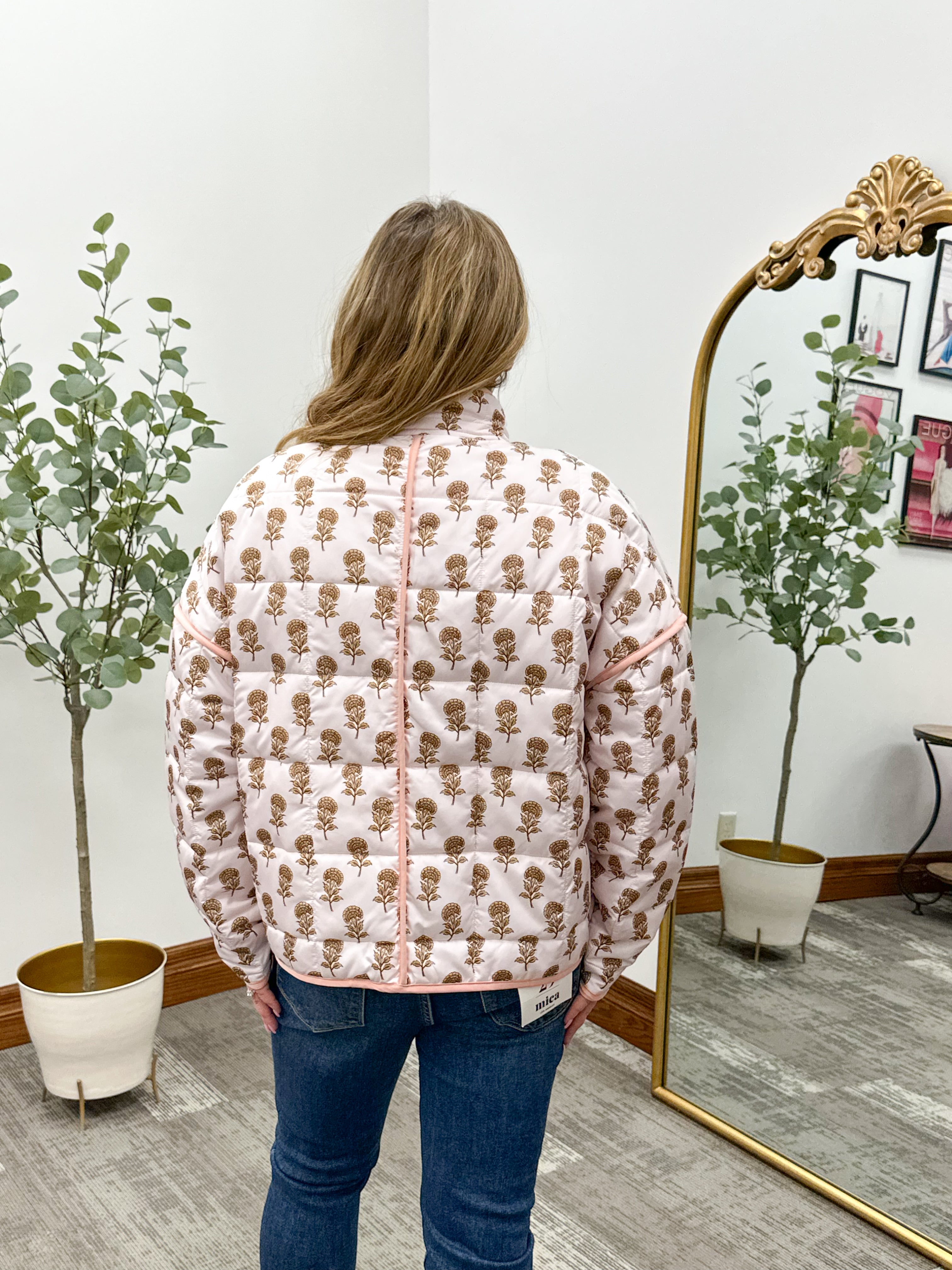 Pink Quilted Dandelion Jacket