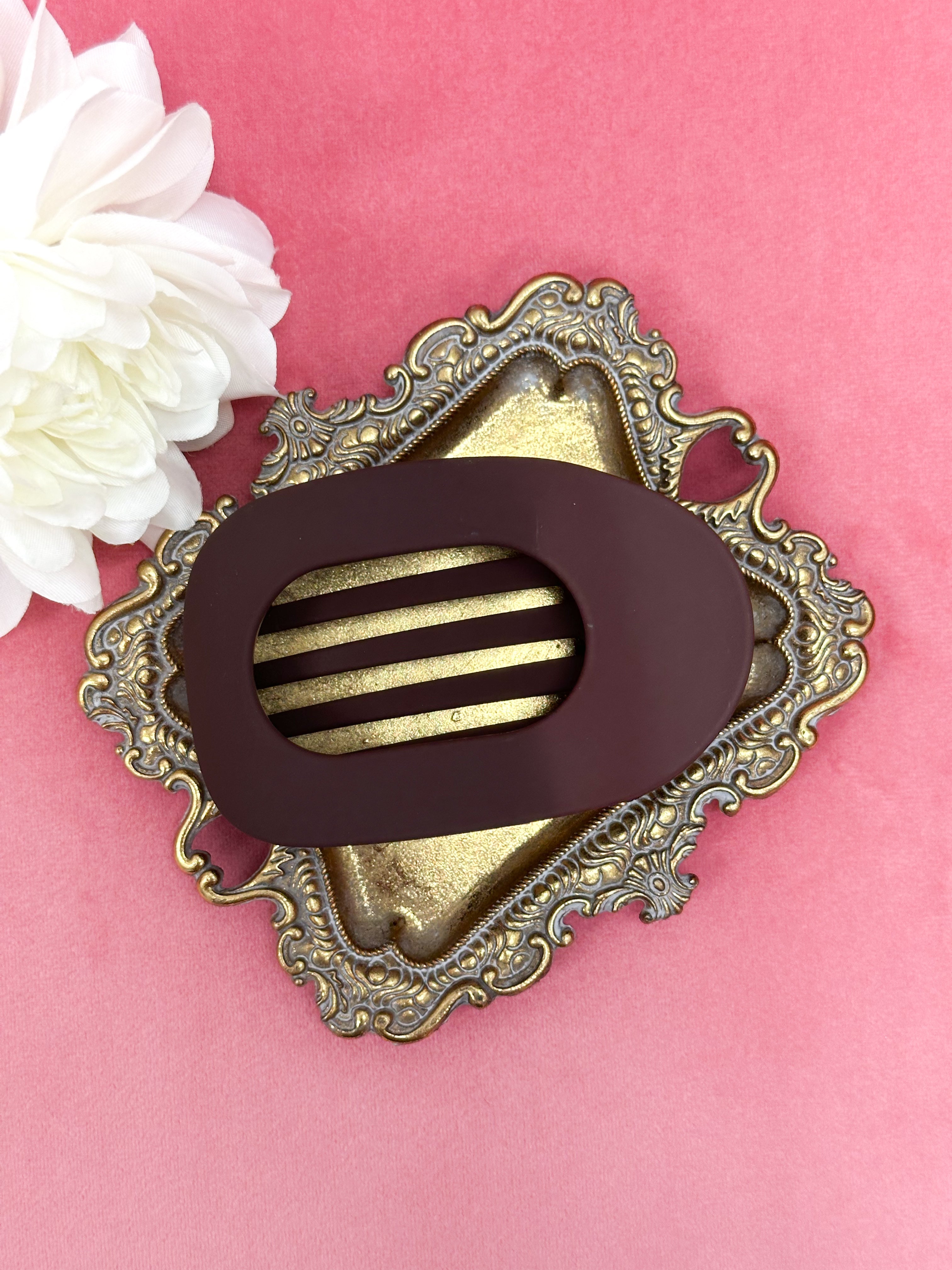 Strong Hold Oval Flat Hair Clip