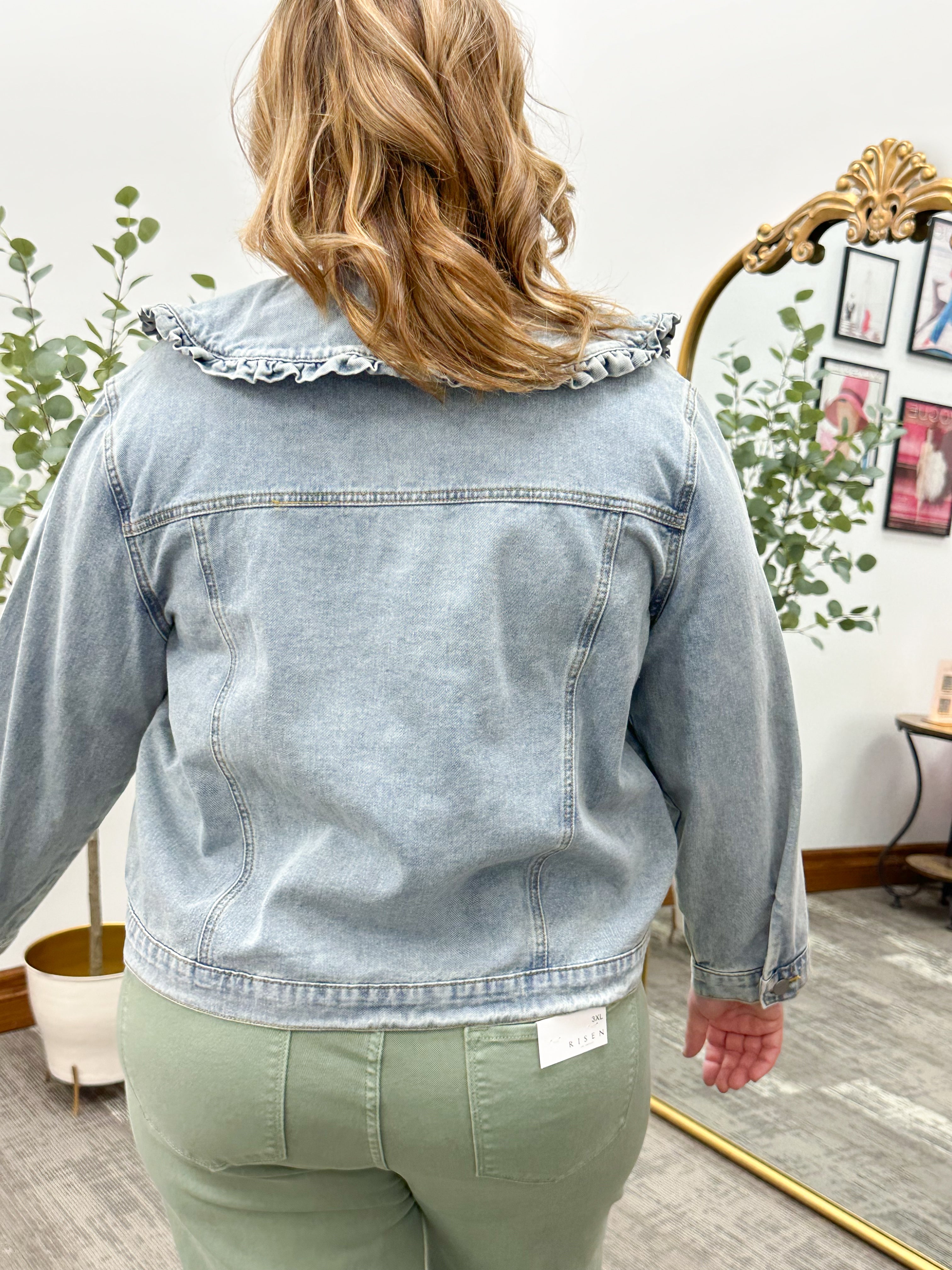 Oversized Collar Denim Jacket