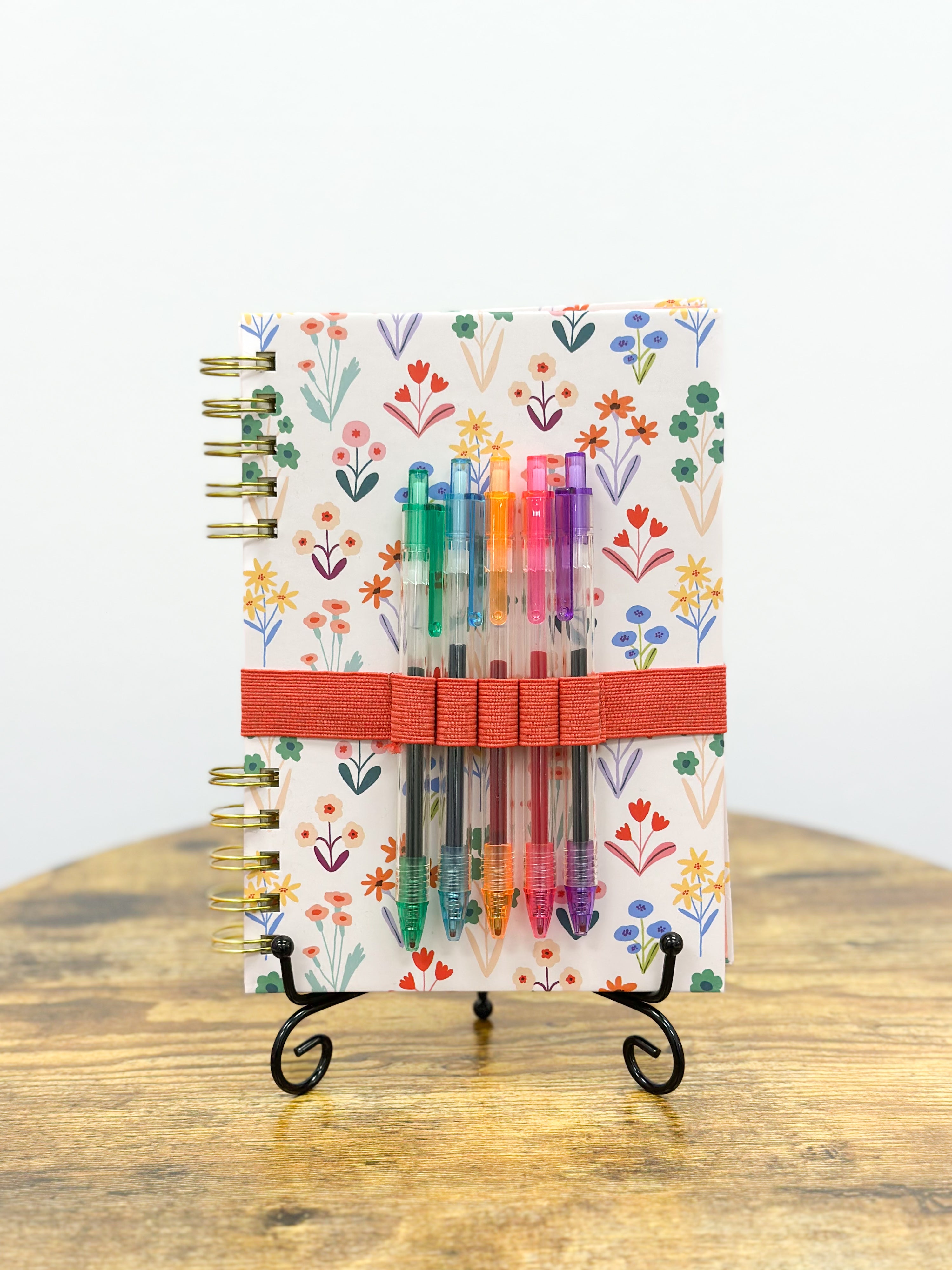 Floral Split-Spiral Notebook & Pen Set