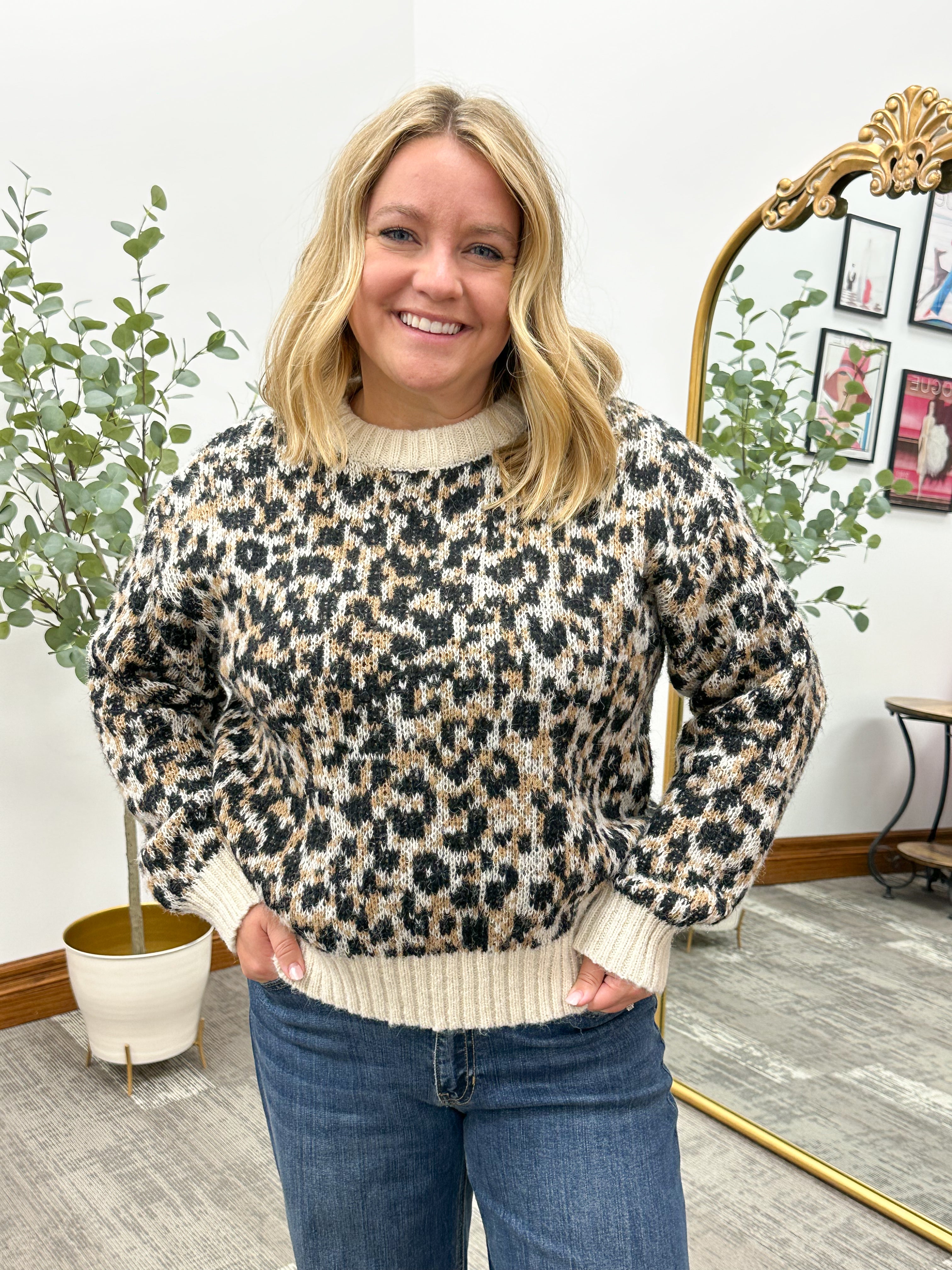 Leopard Print Sweater