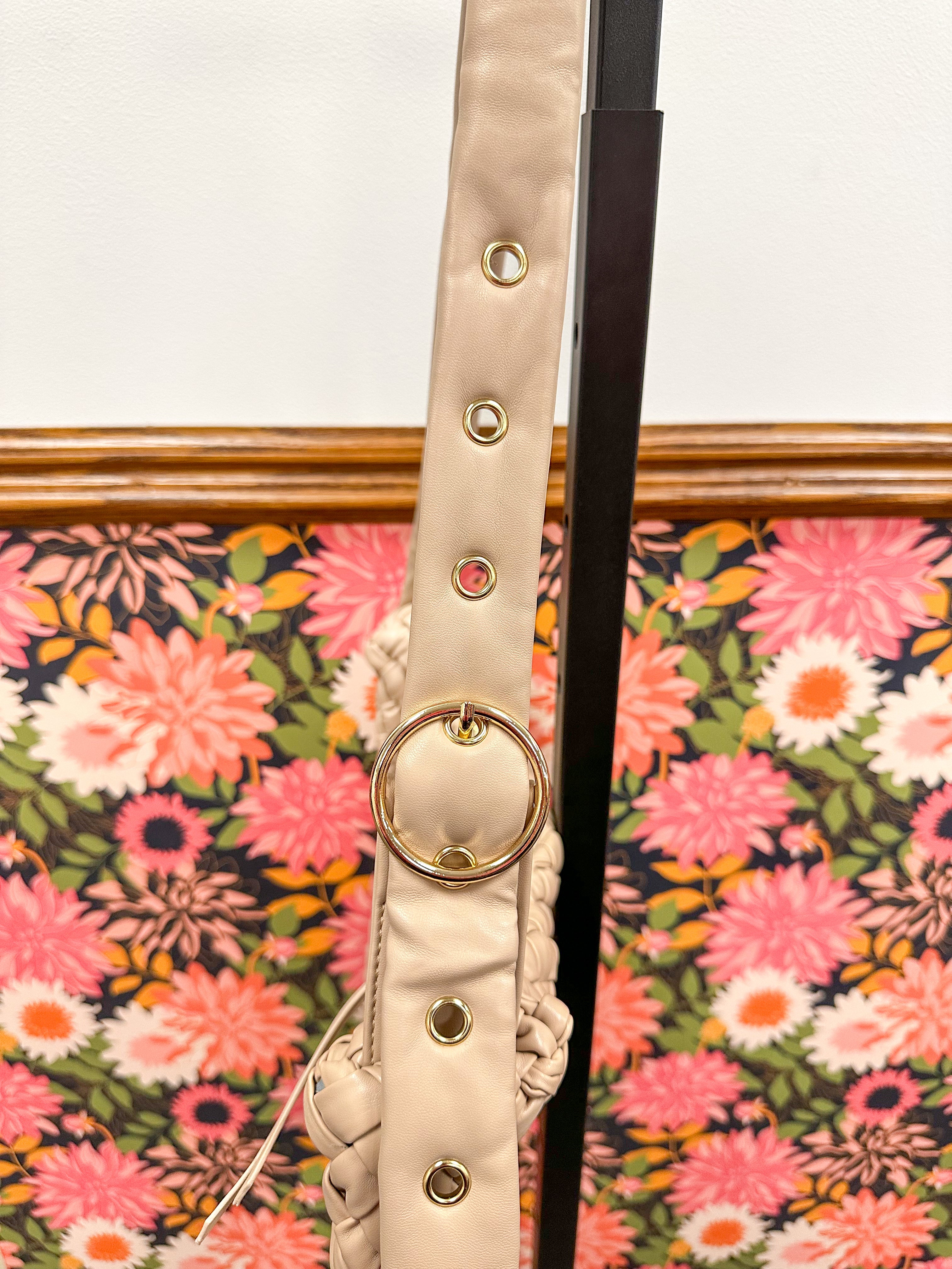 Woven Natural Crossbody Bag