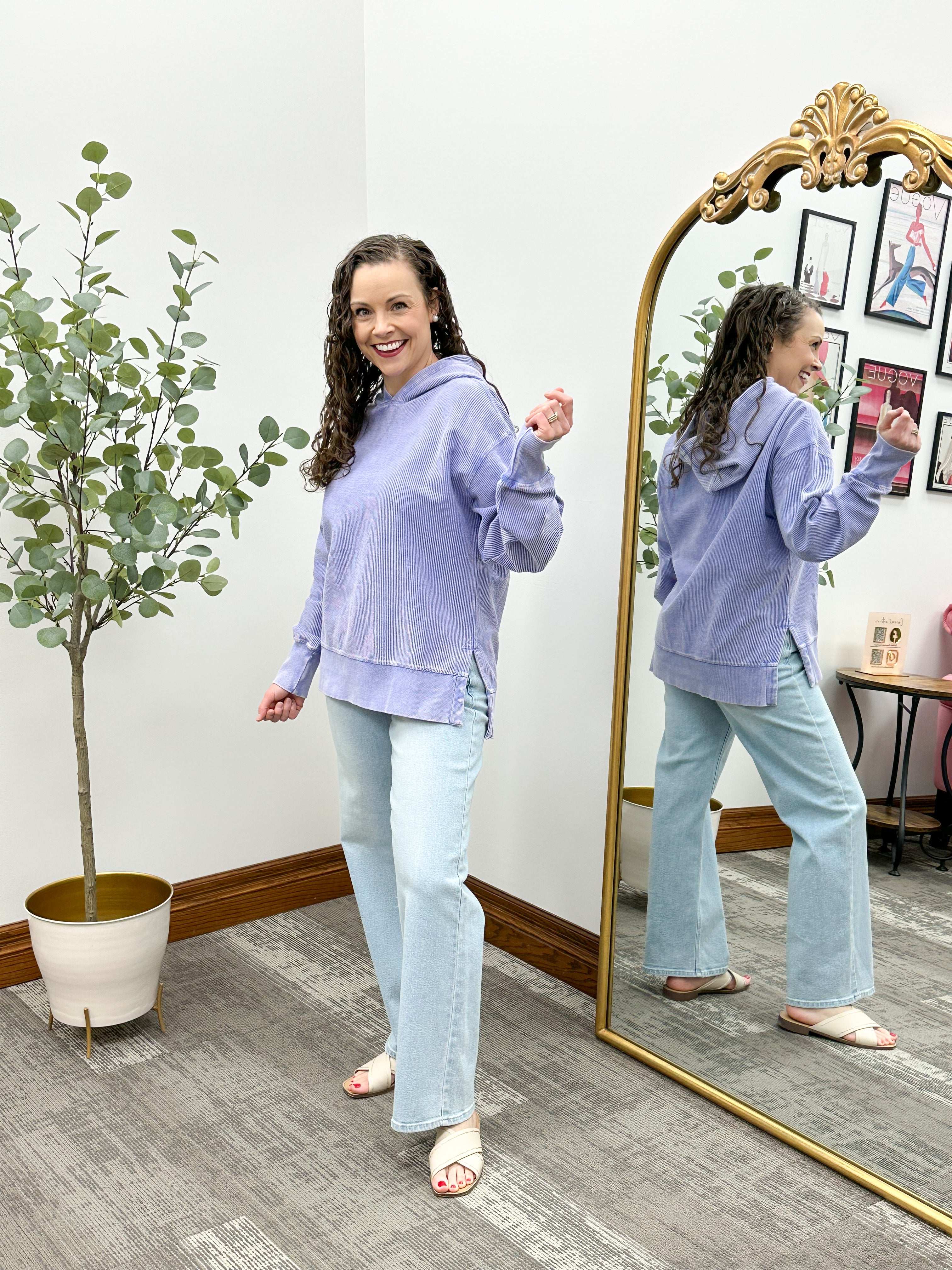 Annie Corded Hooded Pullover