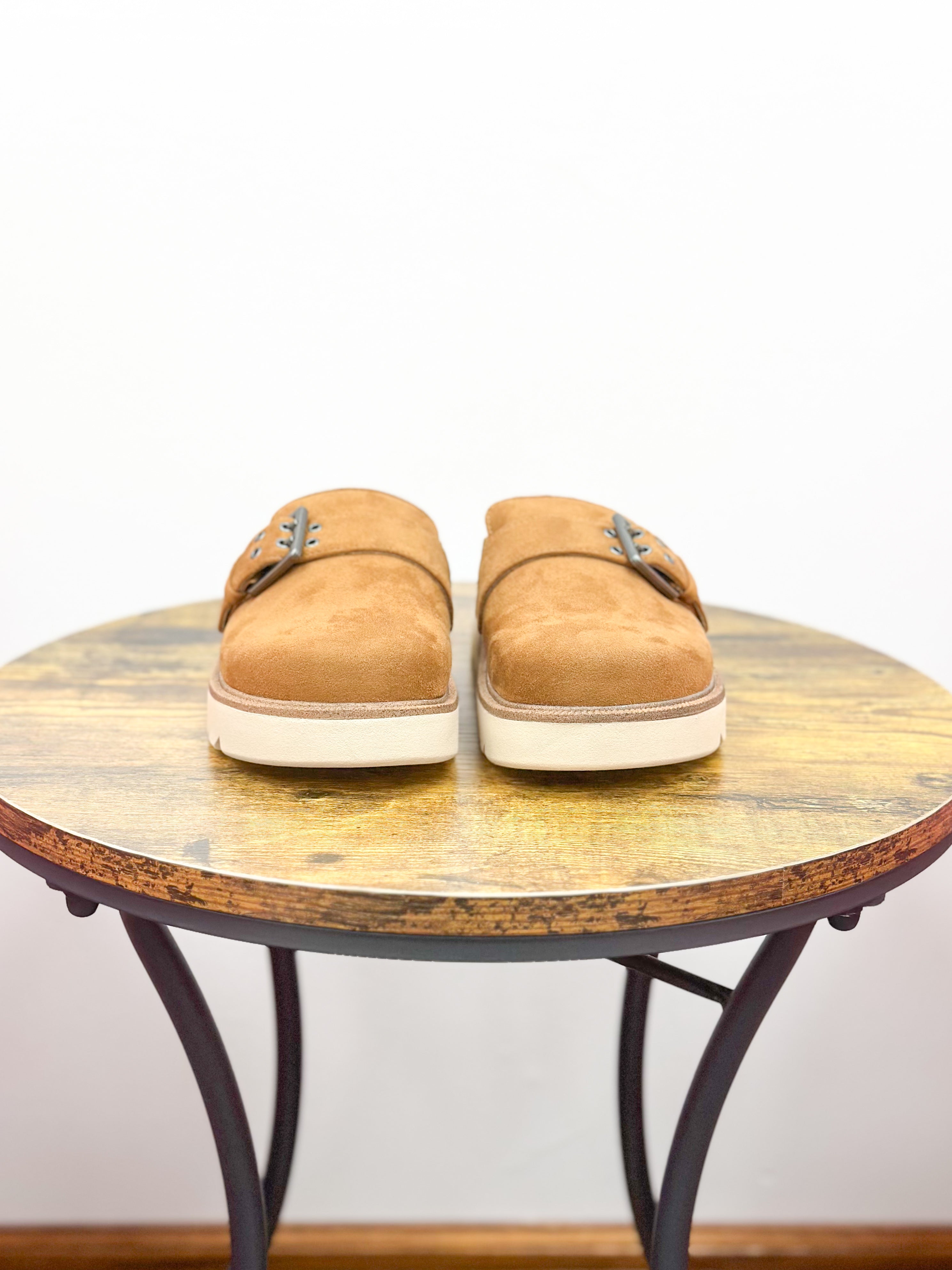 Zamira Chestnut Suede Mules