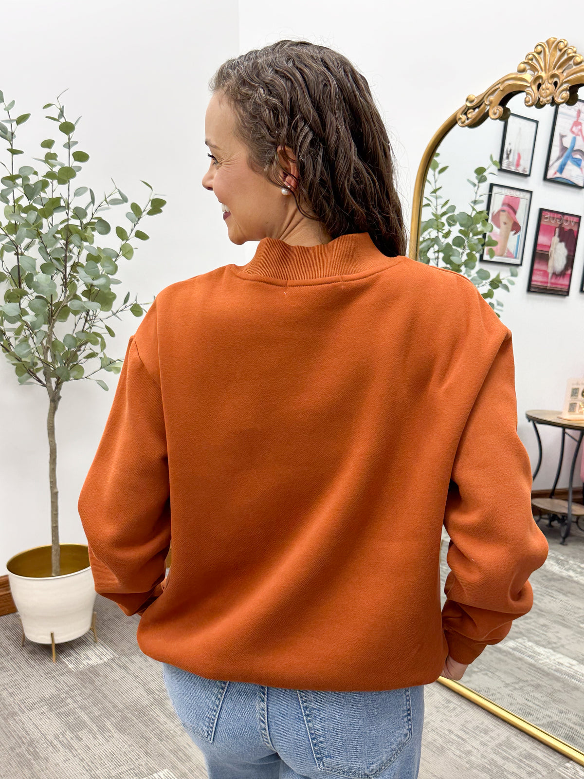 Oversized Mock Neck Sweatshirt (4 colors)