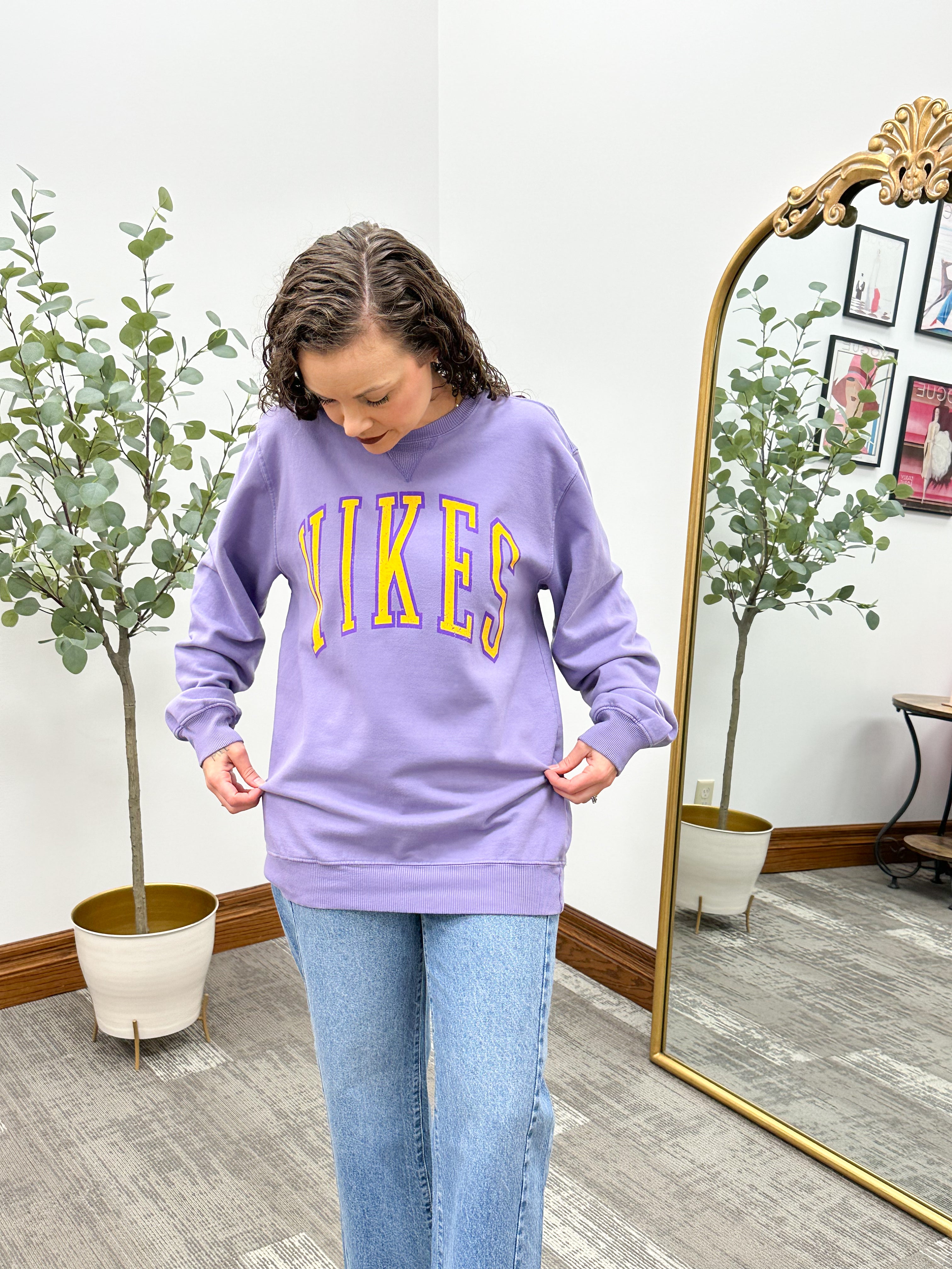 Purple VIKES Crewneck Sweatshirt