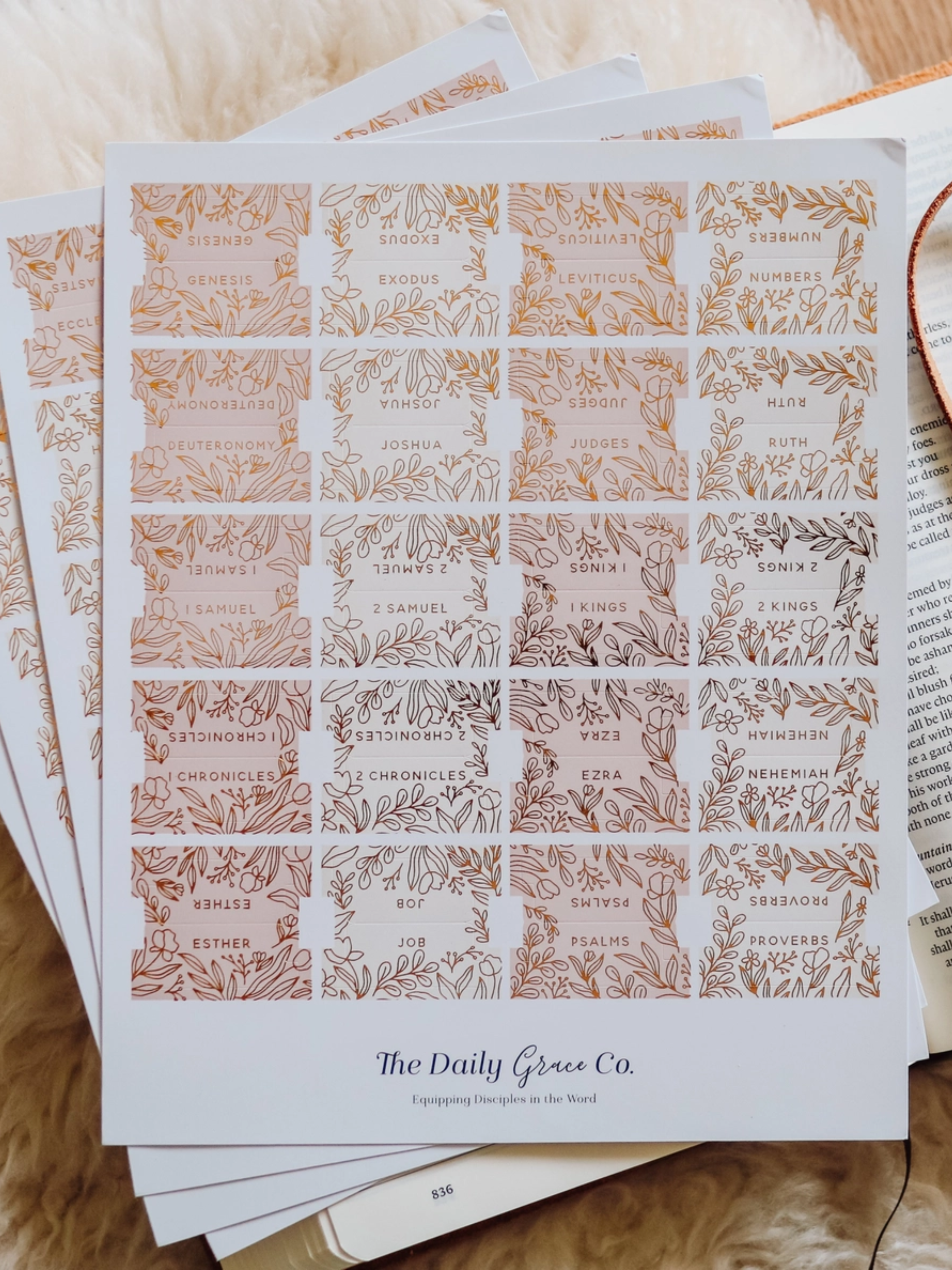 Gold Foil Bible Tabs