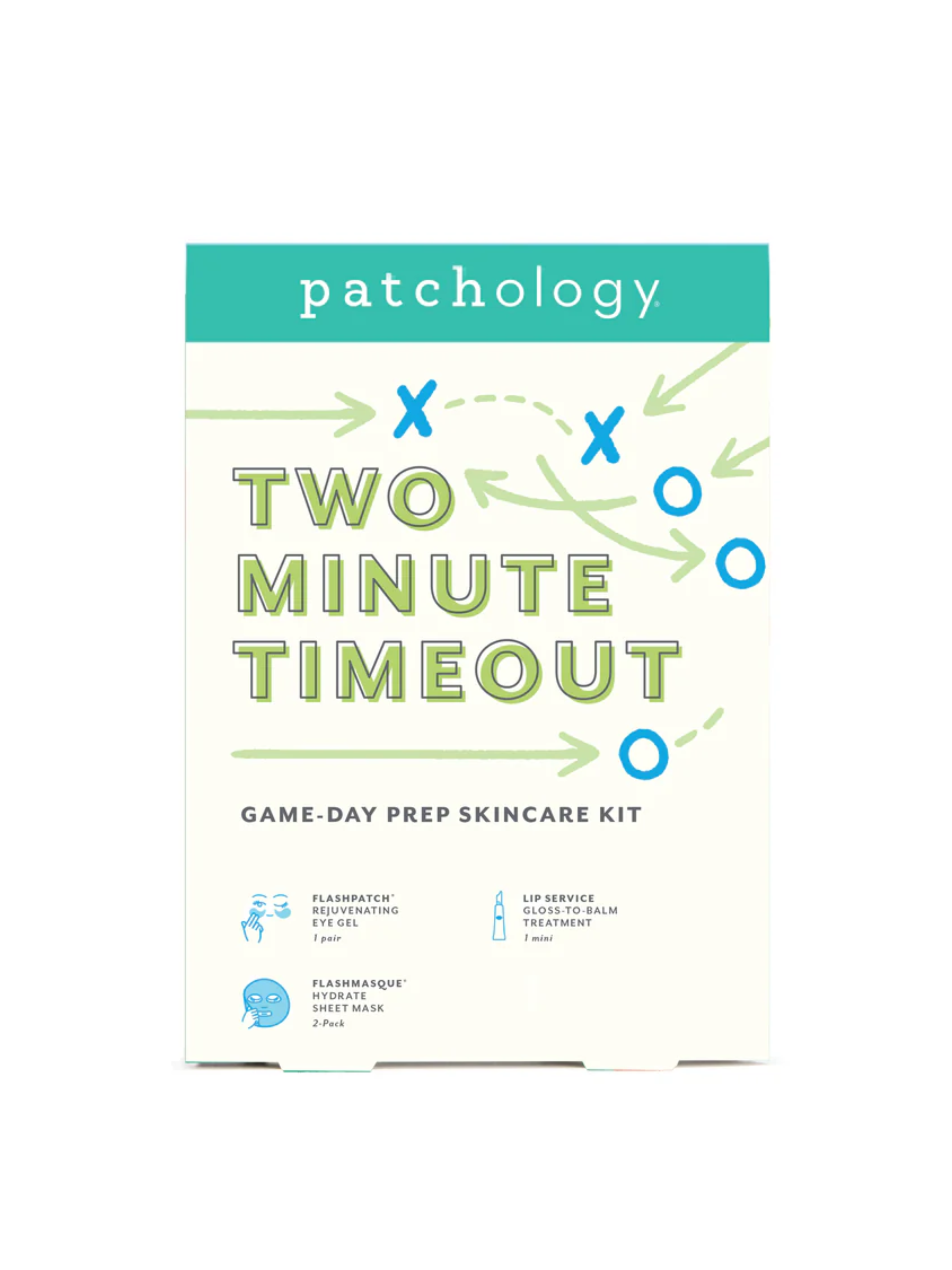 Patchology Two Minute Timeout Game Day Prep Skincare Kit