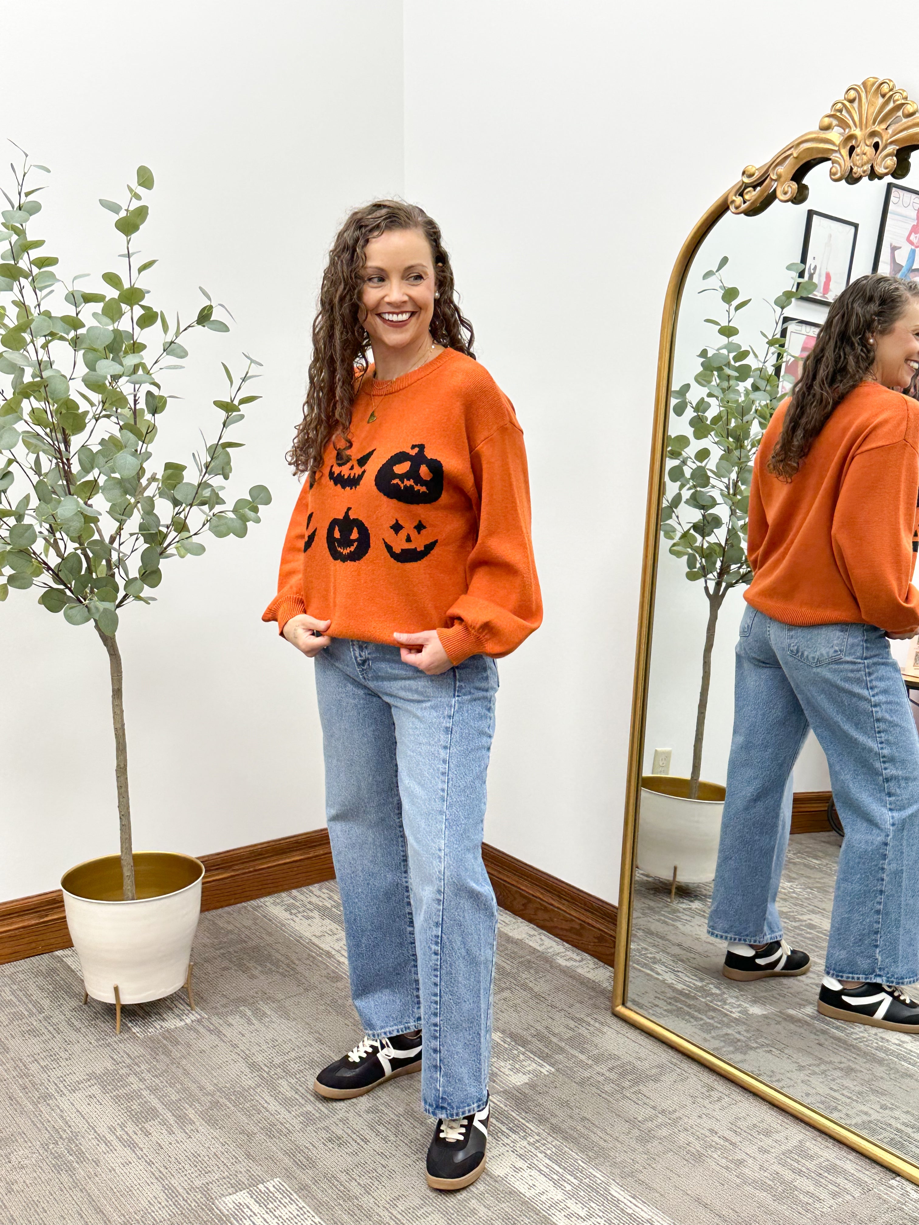 Halloween Pumpkin Sweater