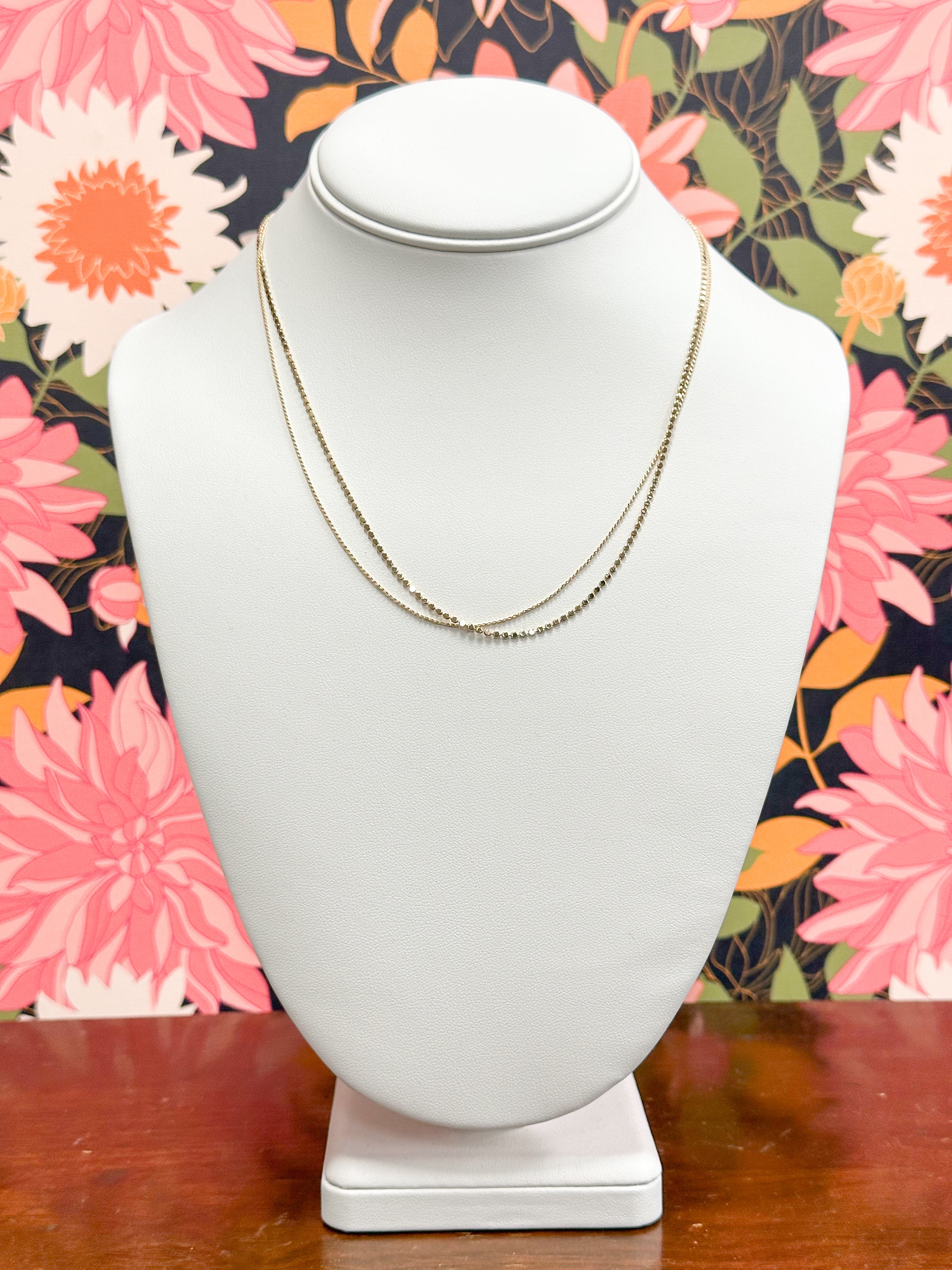 Gold 2 Layered Necklace