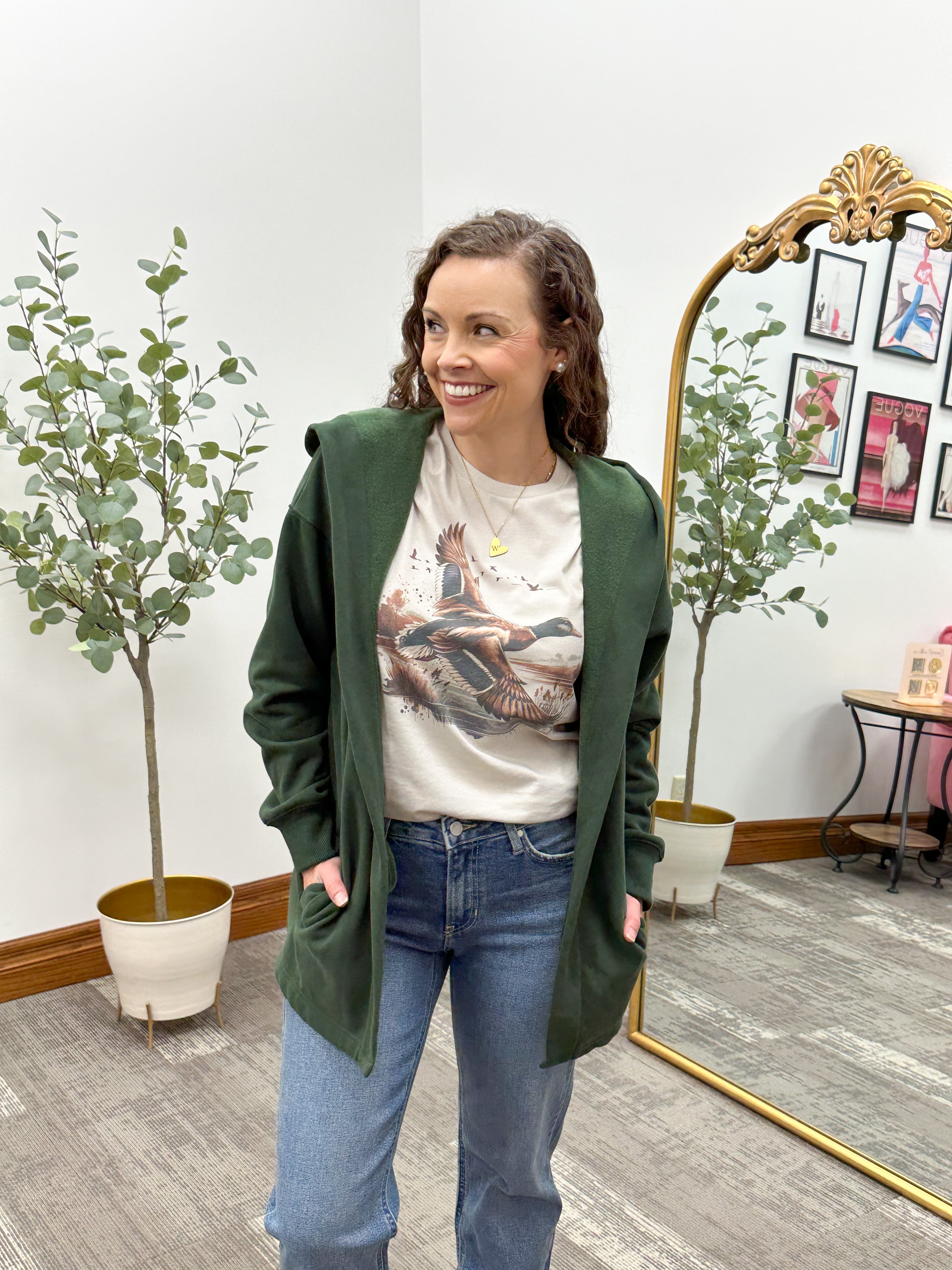 Vintage Mallard Duck Short Sleeve Graphic T-Shirt