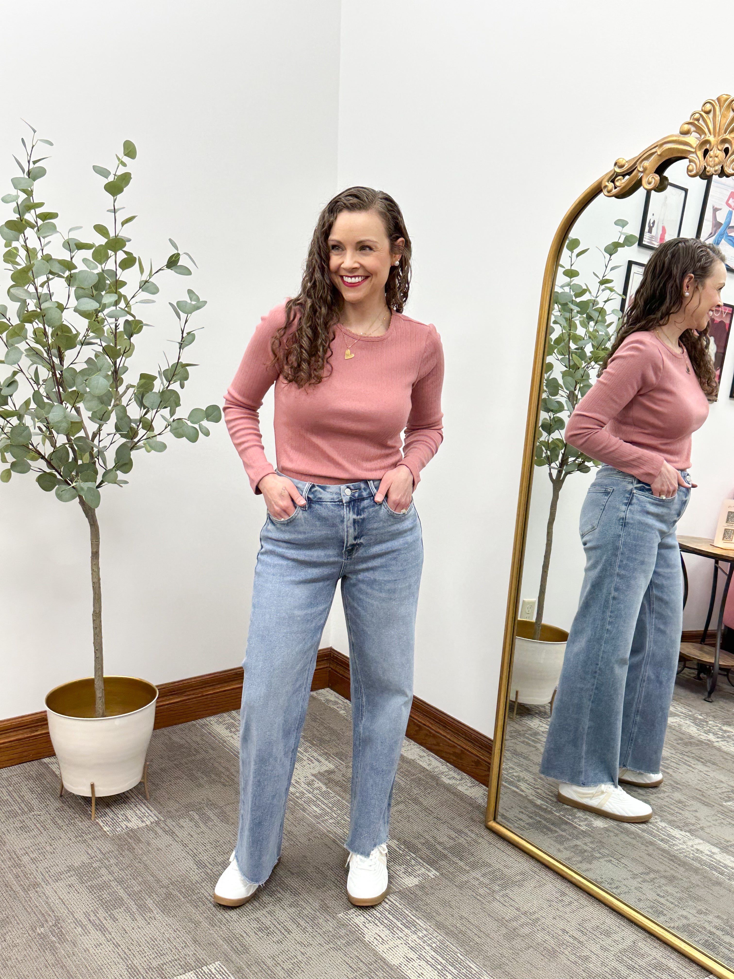 Luisa Pointelle Long Sleeve Top