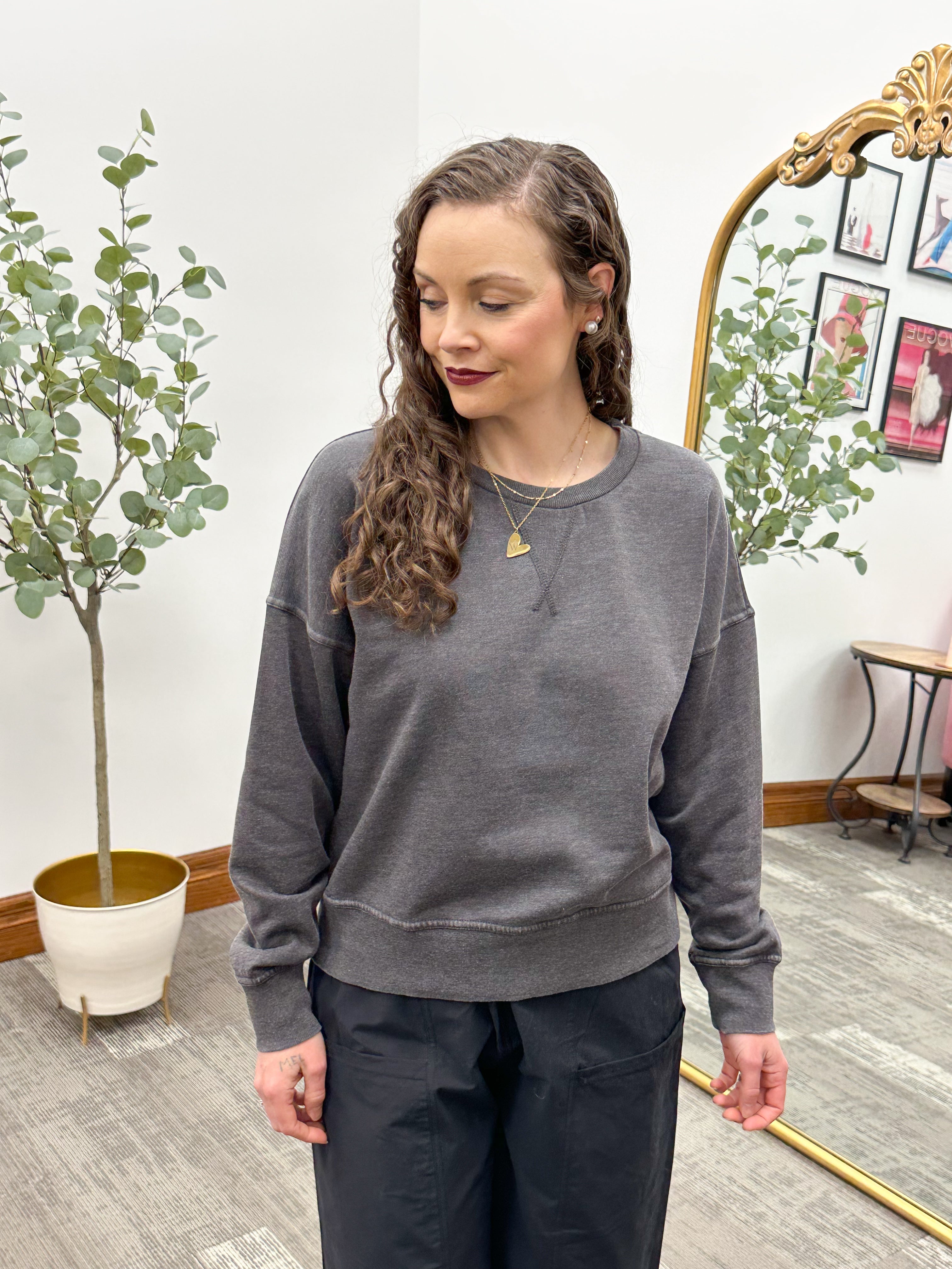 Burnout Crewneck Sweatshirt