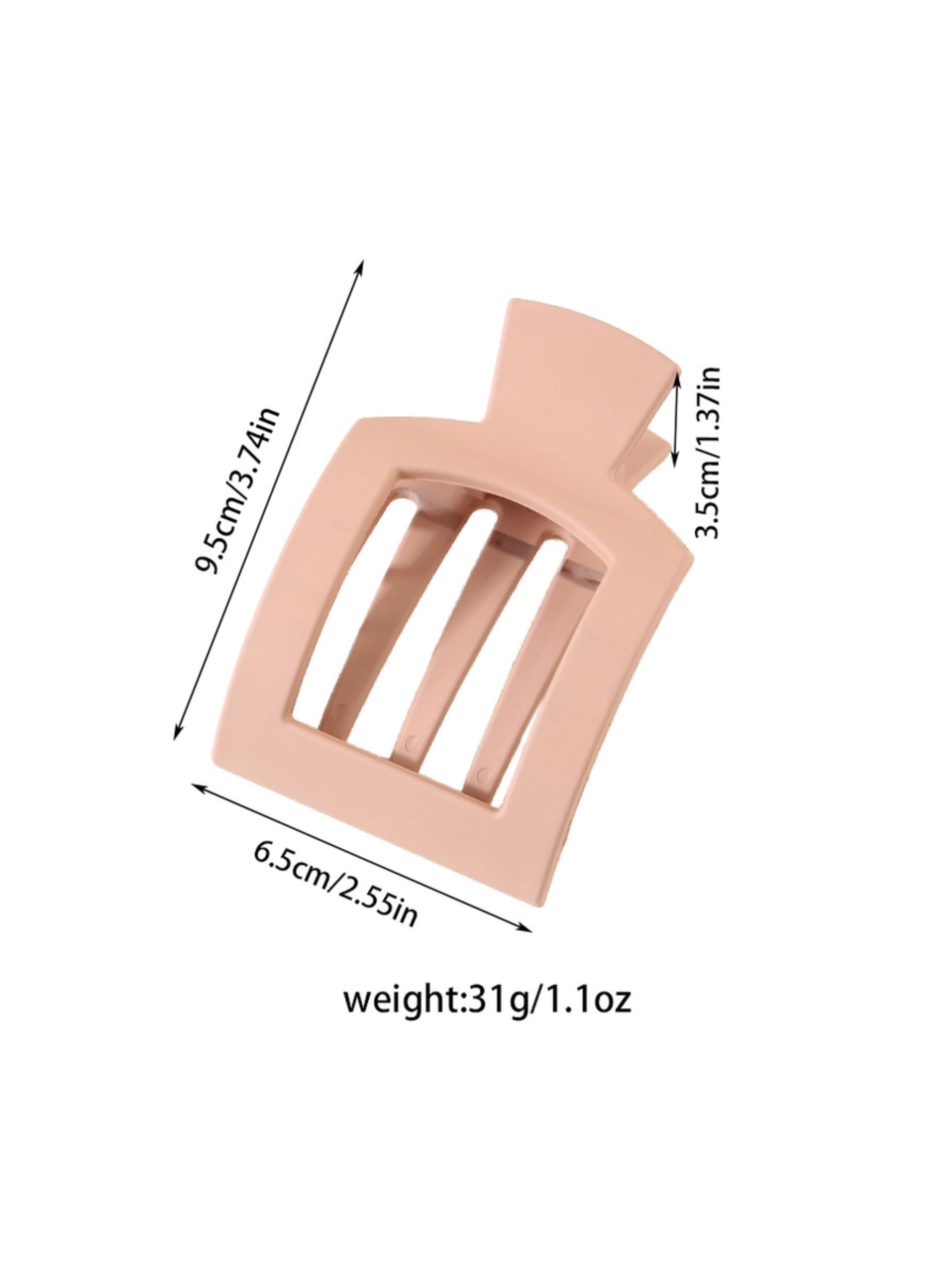 Square Flat Hair Clip