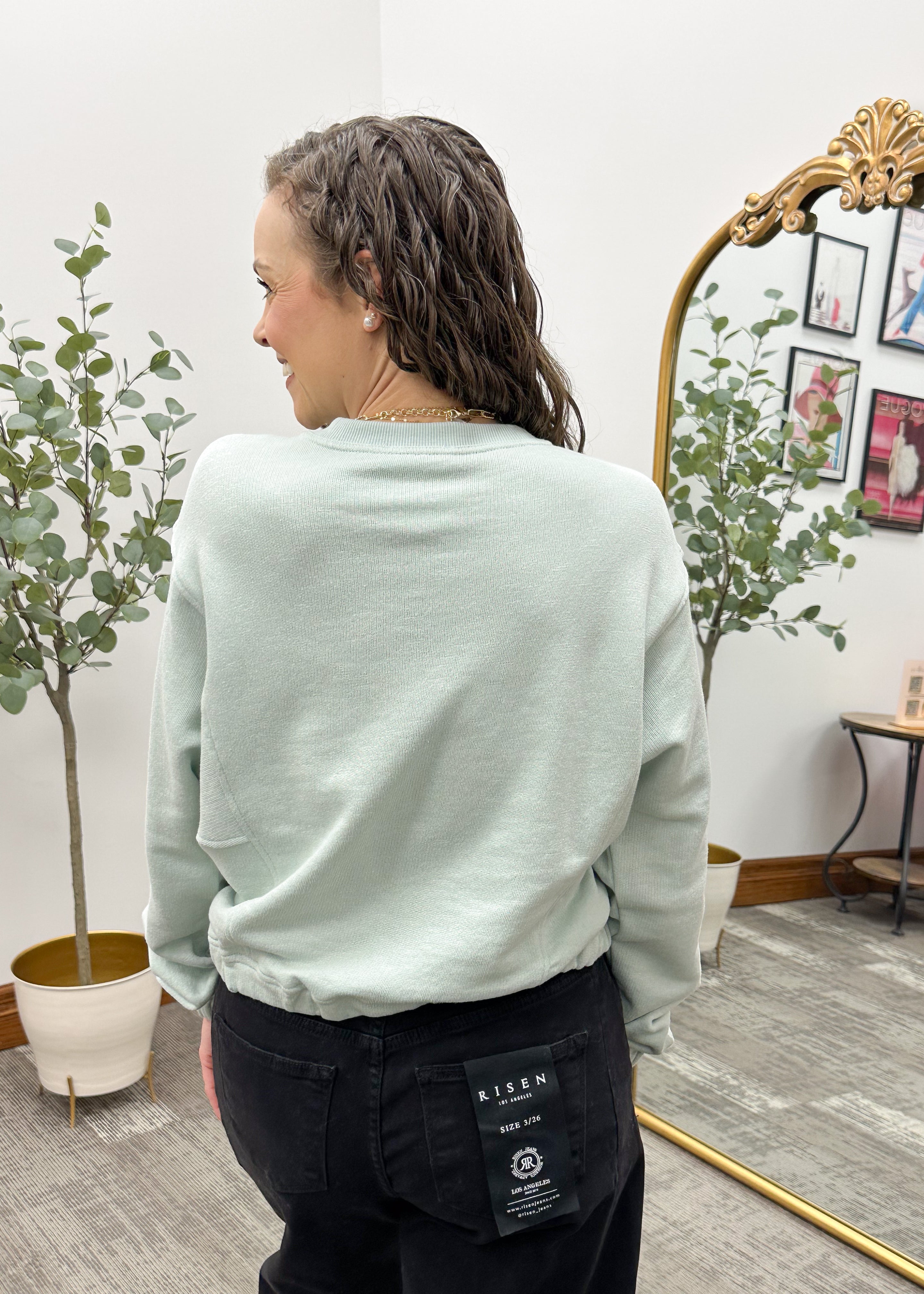 Mint Lightweight Terry Sweatshirt