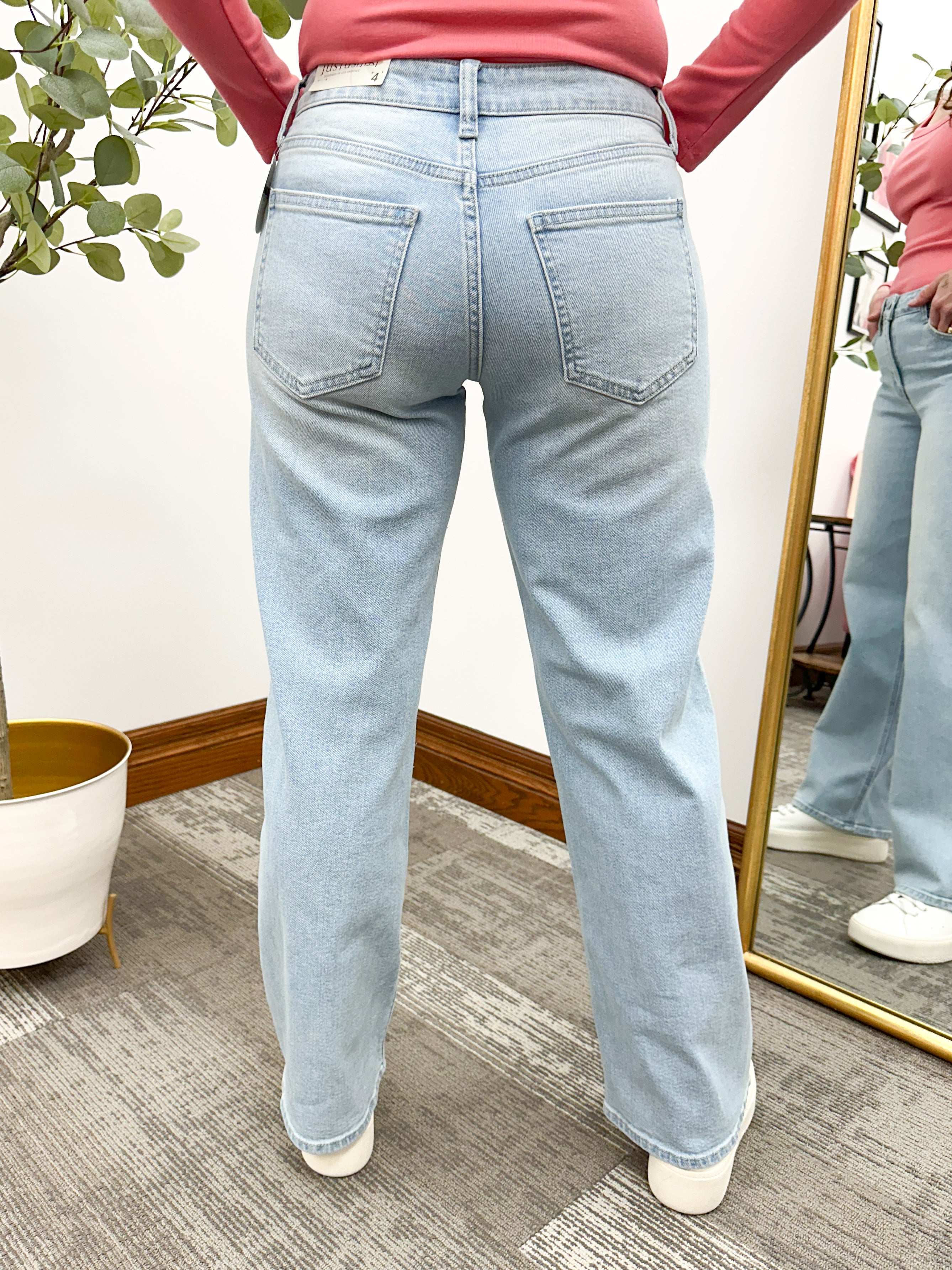 Tori Light Wash Wide Leg Jeans