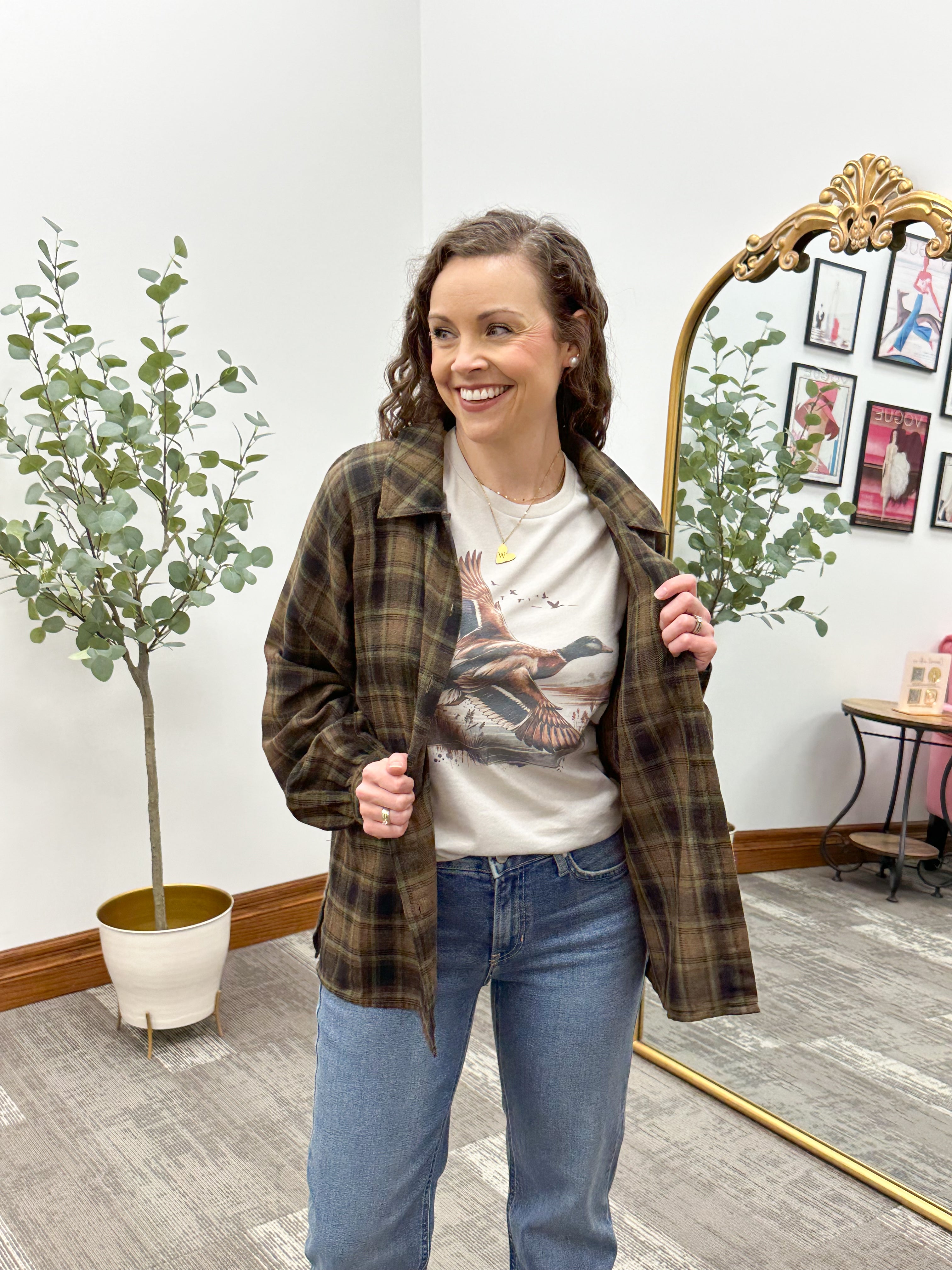 Vintage Mallard Duck Short Sleeve Graphic T-Shirt