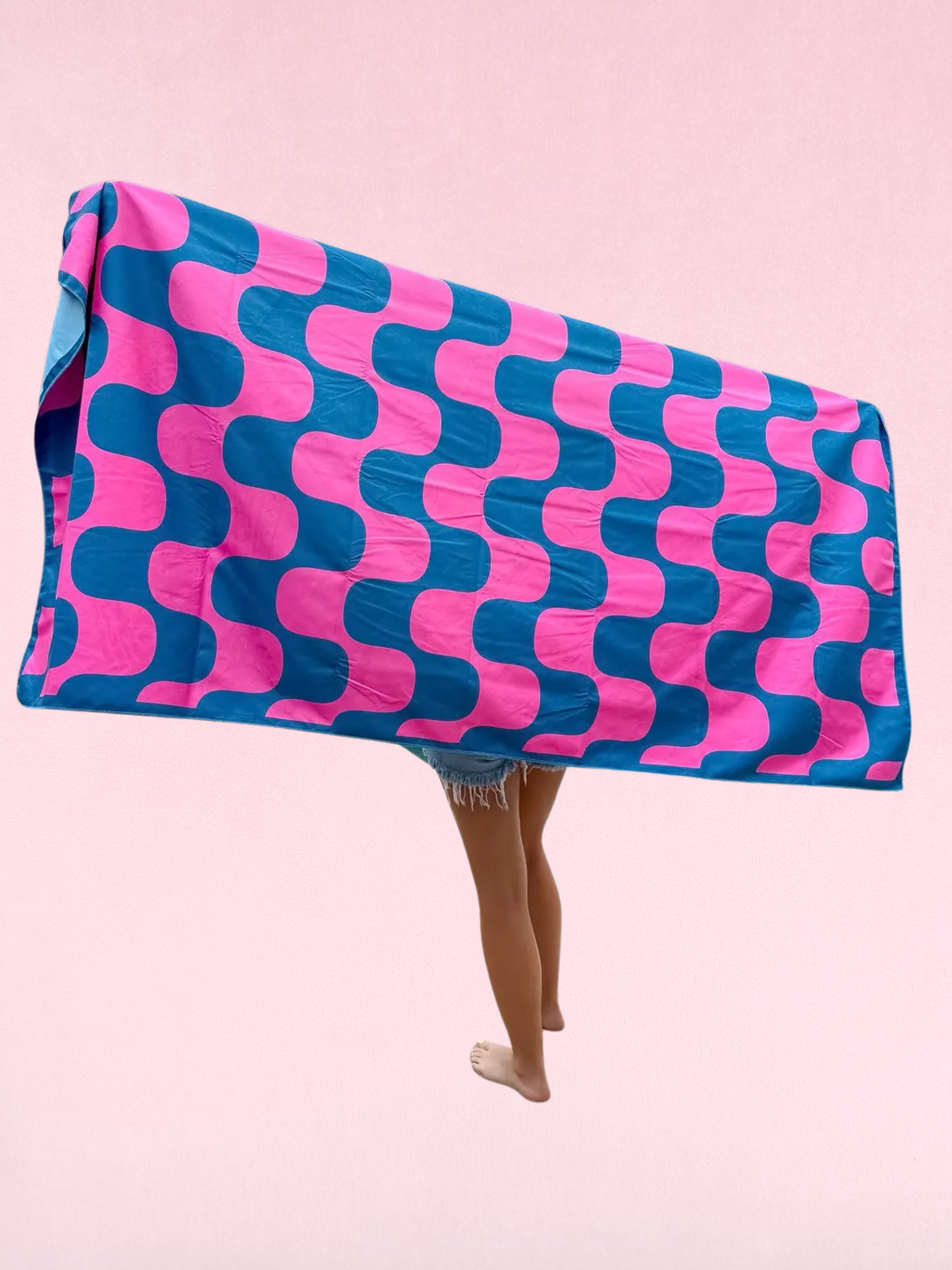 Stay Salty Fish Print Microfiber Towel